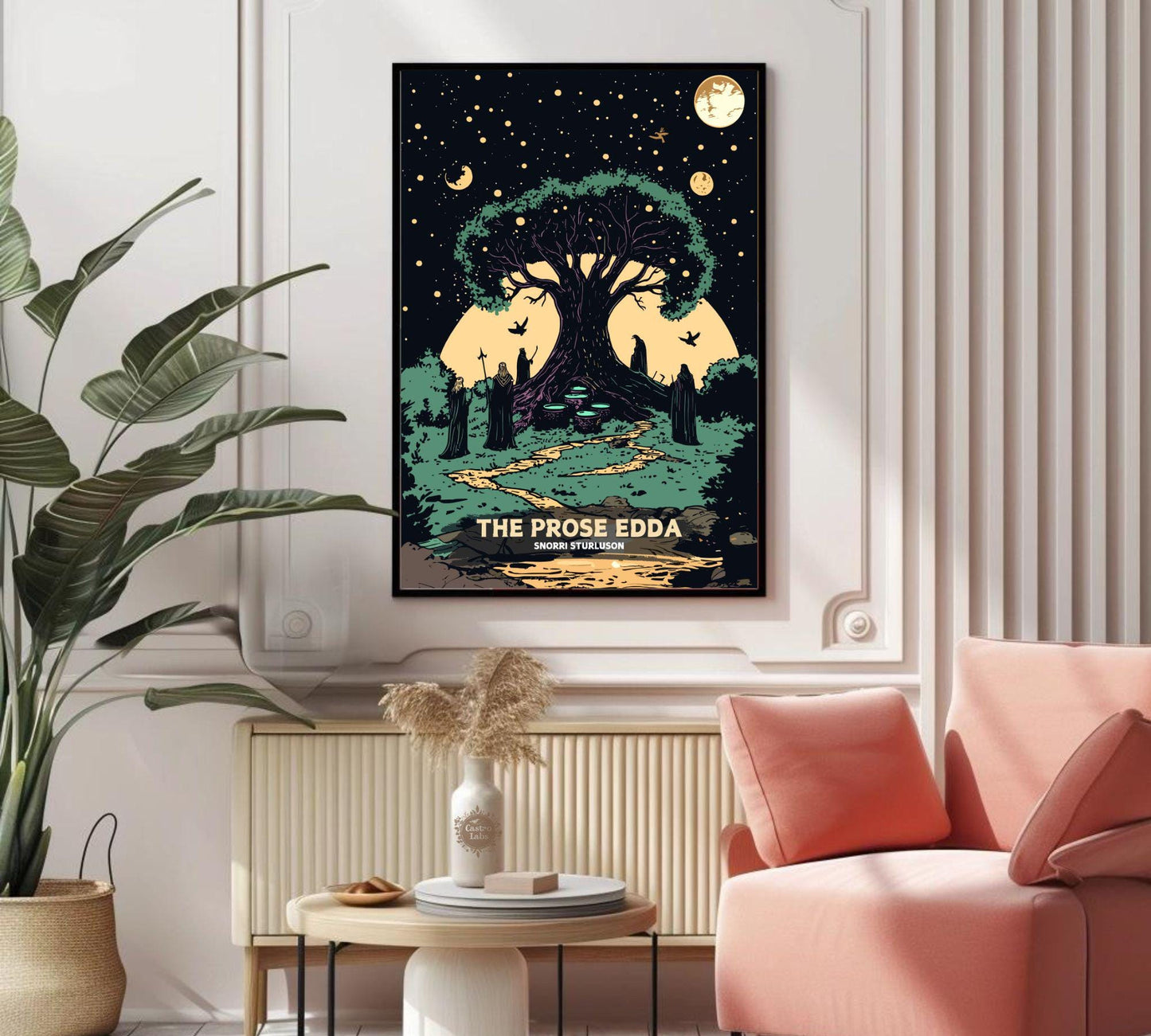 The Prose Edda Poster, Norse Folklore Artwork