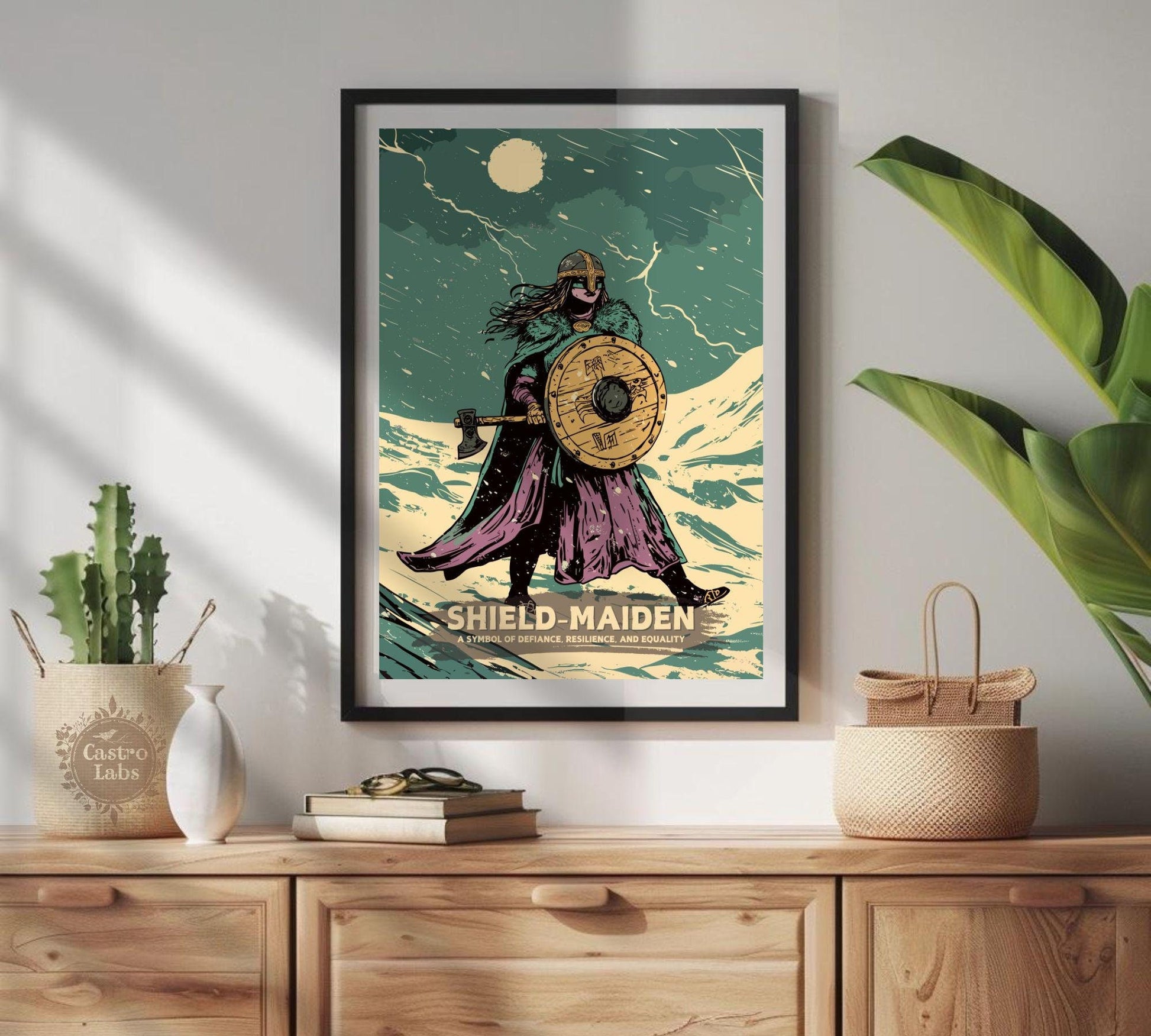 Shield Maiden Poster, Female Viking