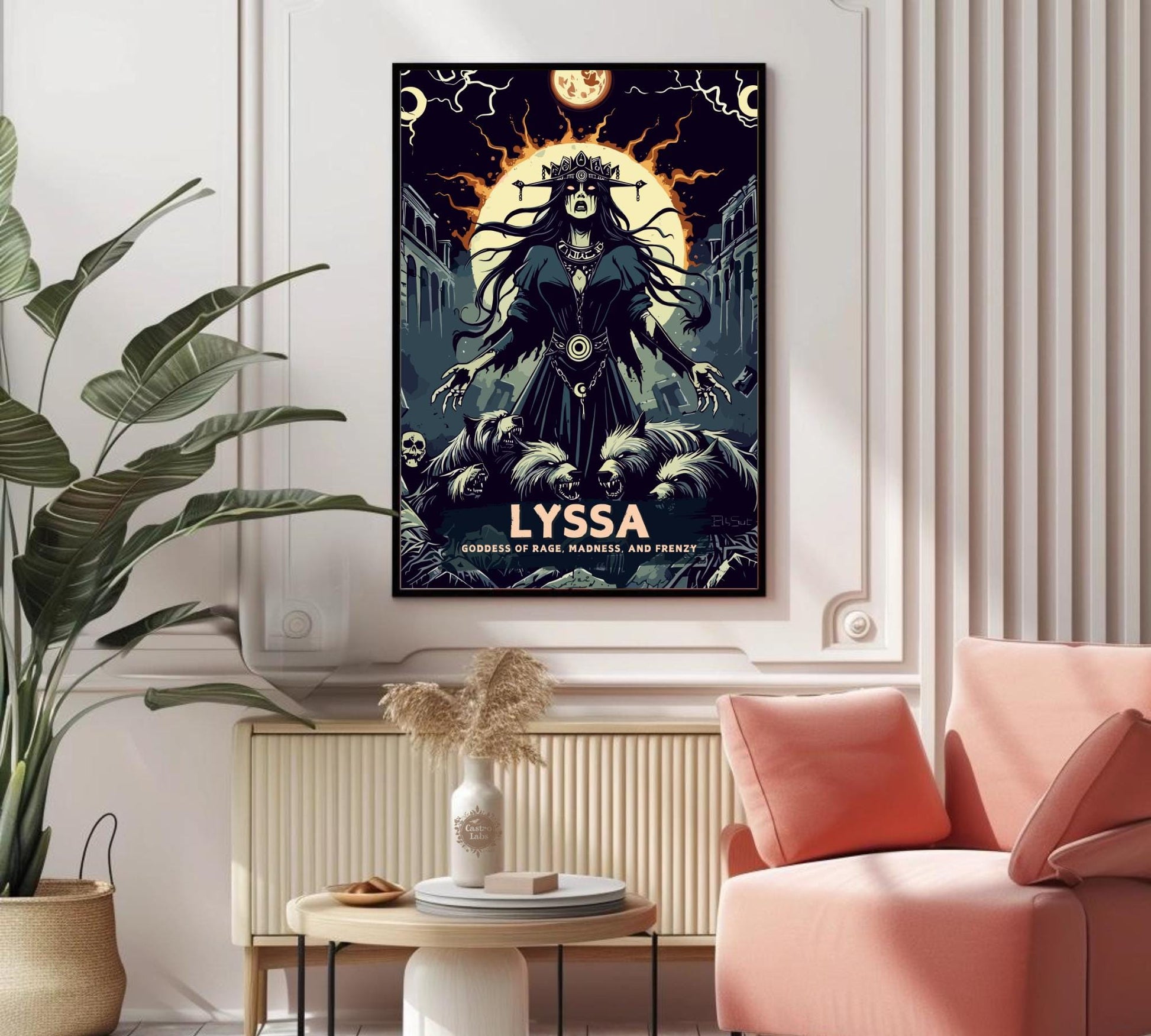 Lyssa Goddess Poster, Greek Goddess Lyssa