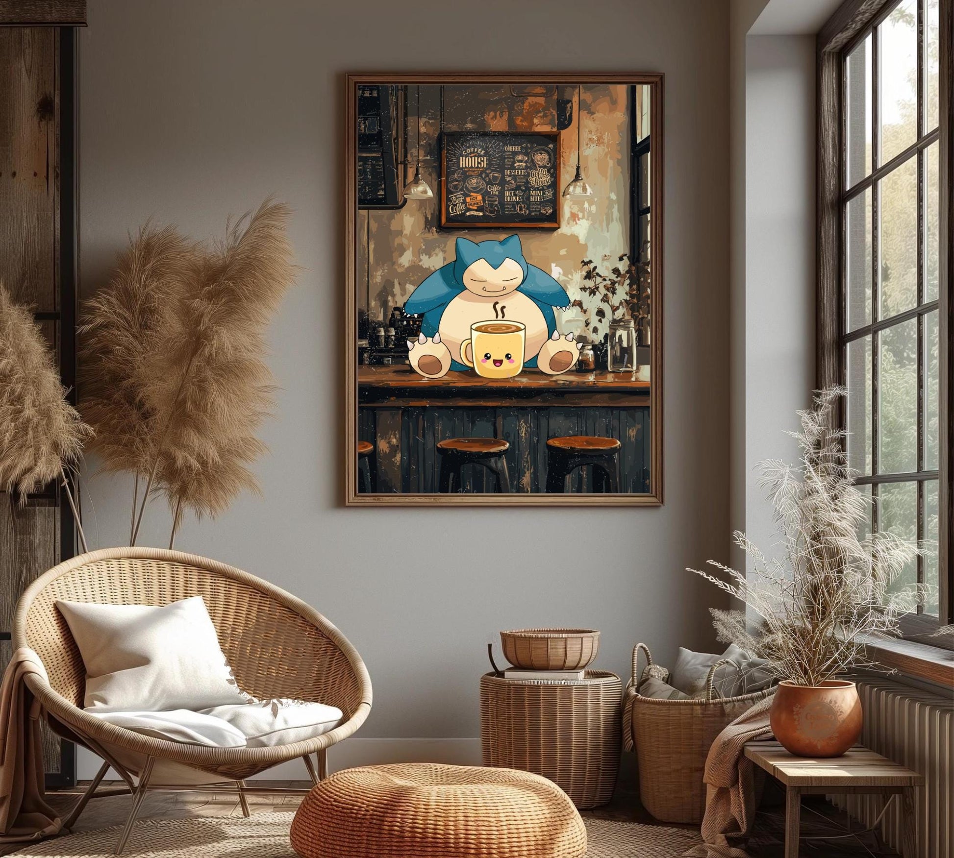 Snorlax Coffee Break Series Poster