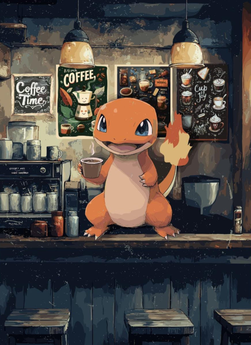 Charmander Coffee Break Series Poster