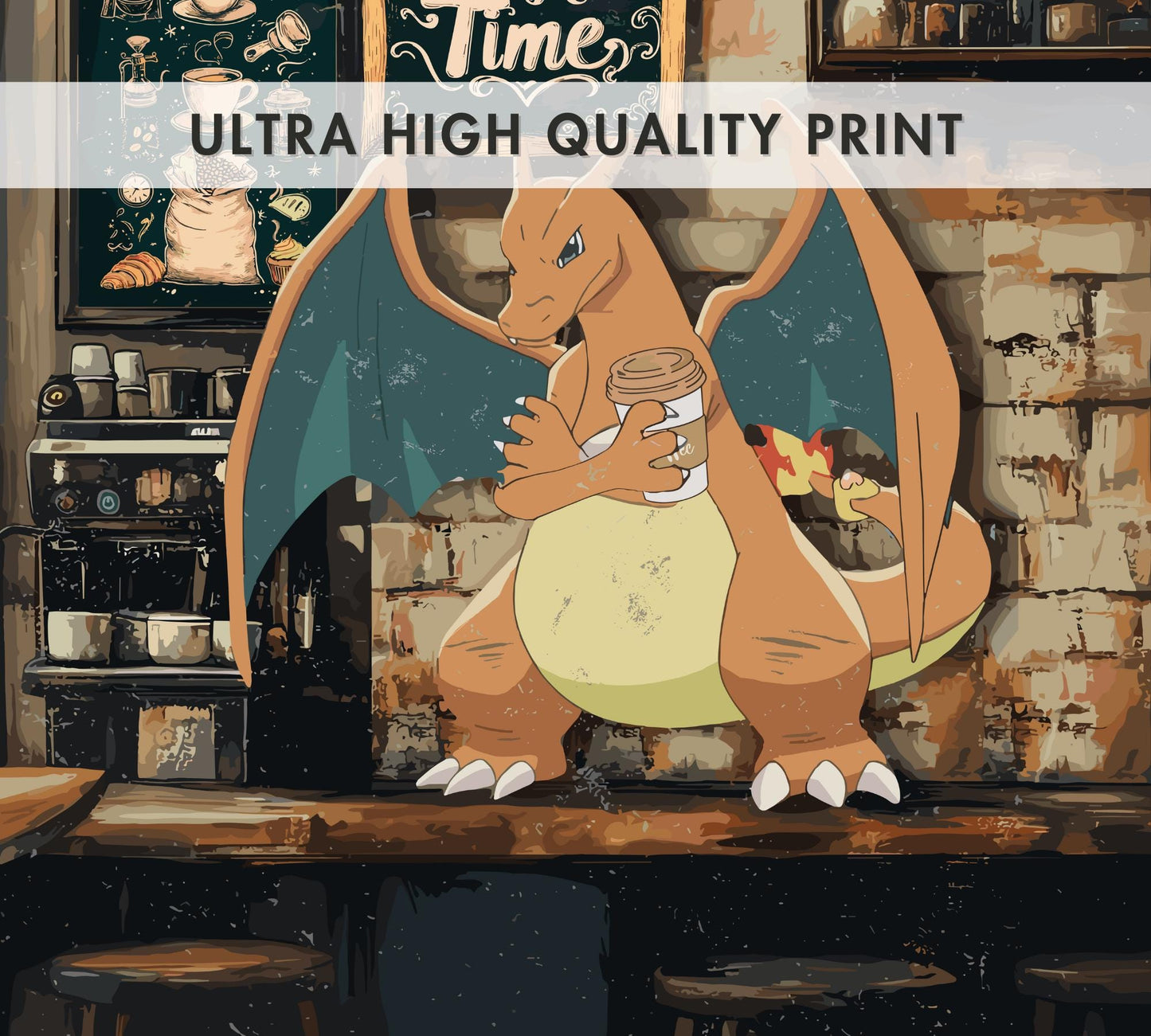 Charizard Coffee Break Series Poster