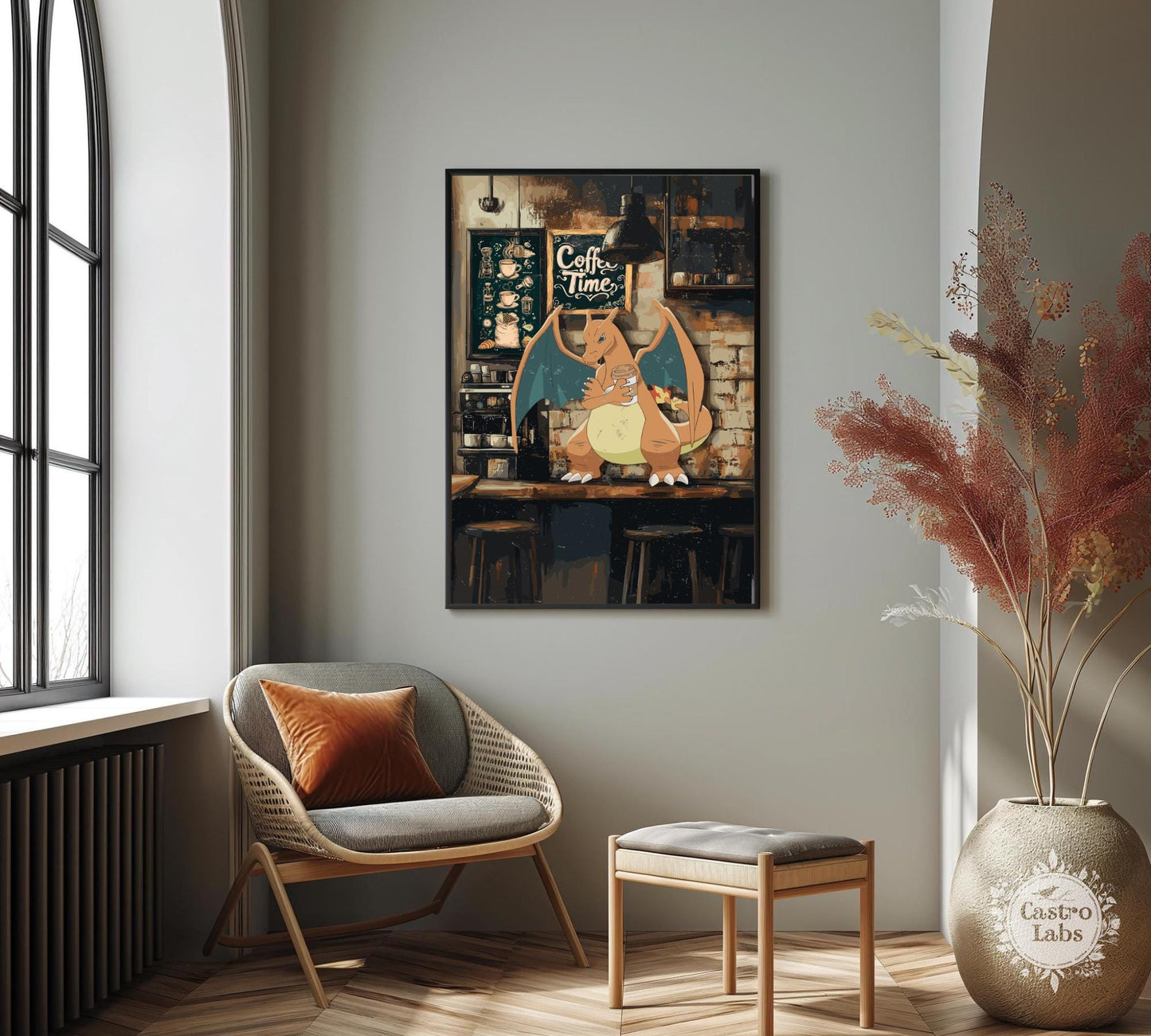 Charizard Coffee Break Series Poster
