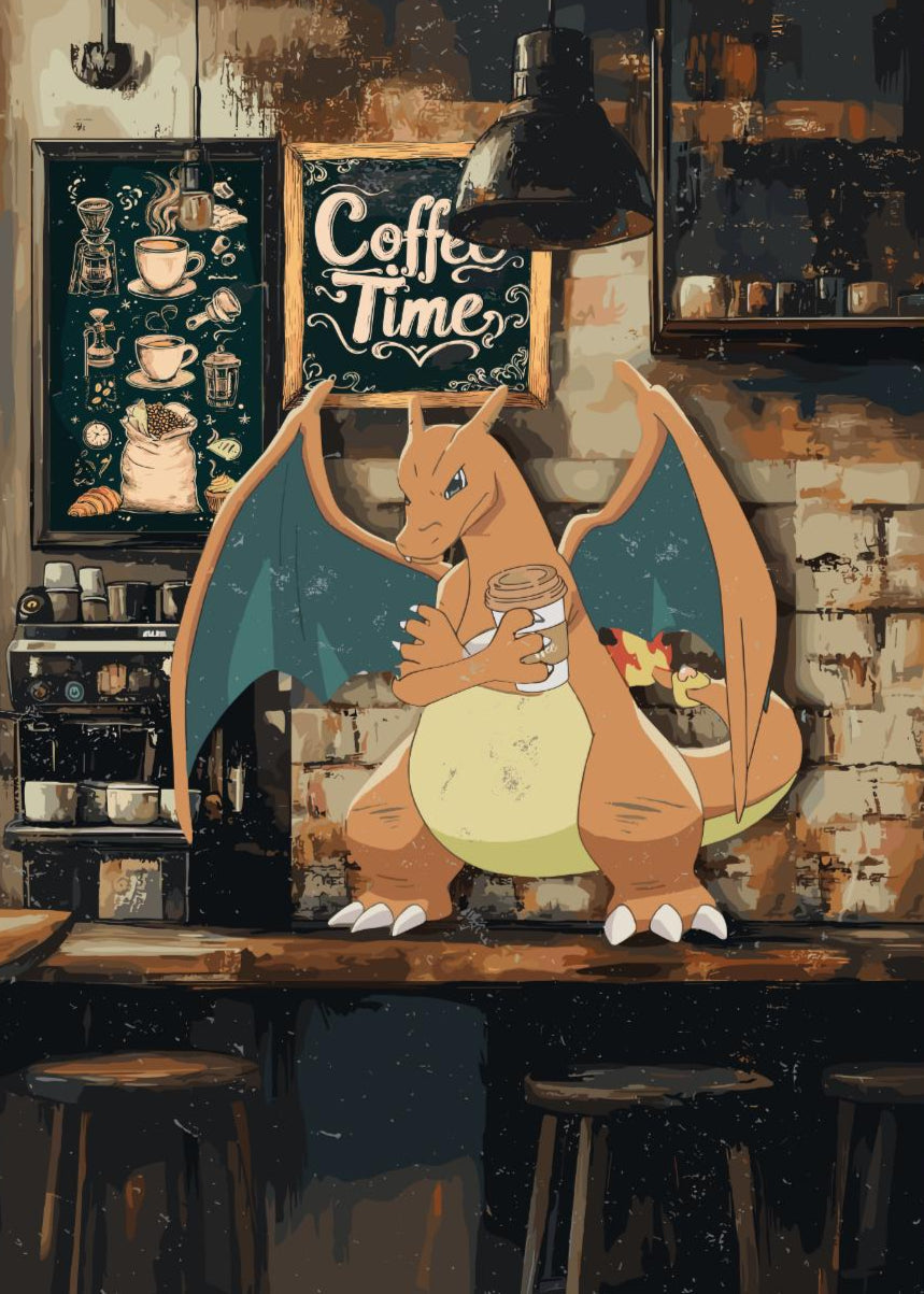 Charizard Coffee Break Series Poster