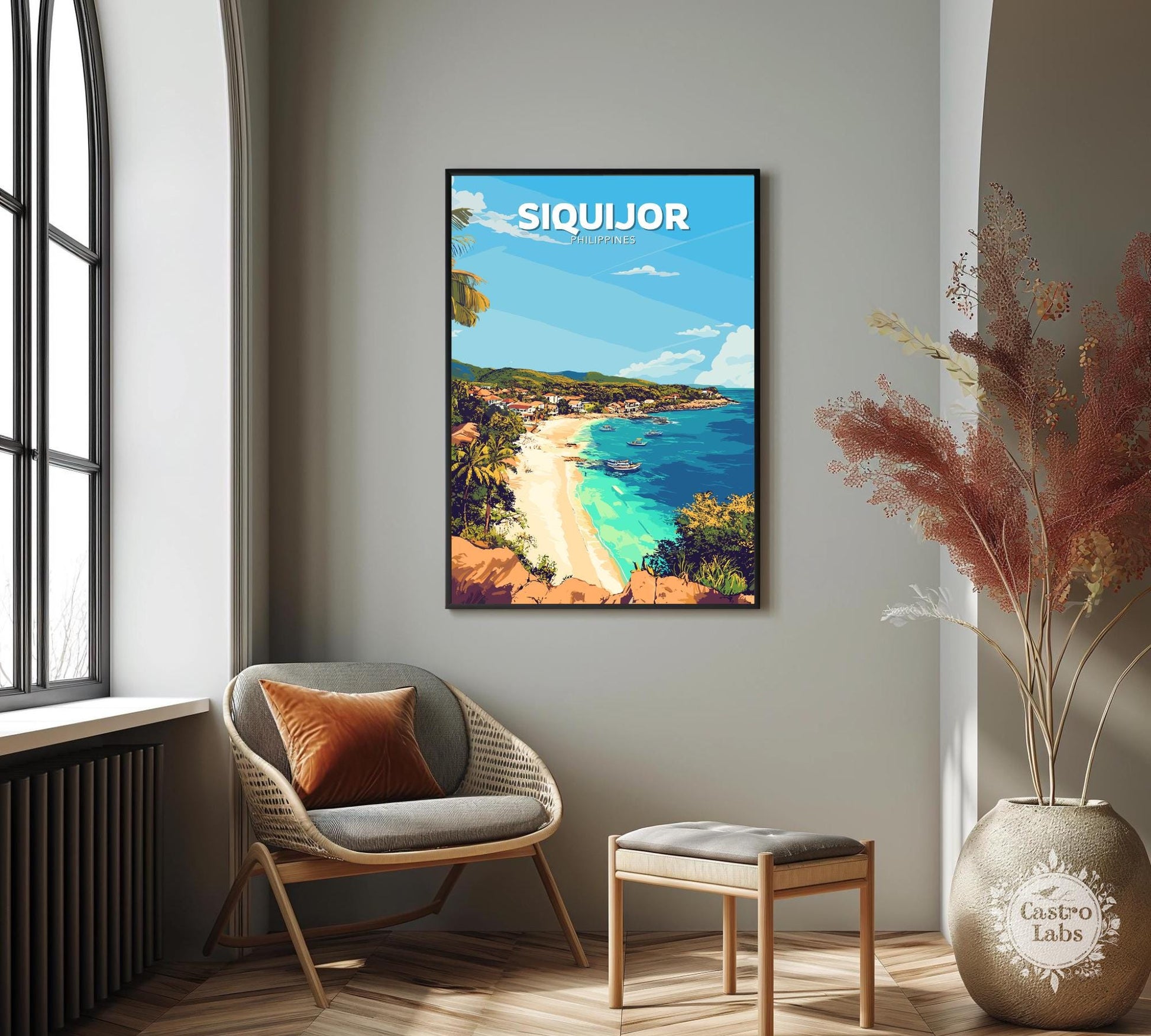 Siquijor Poster, Siquijor Travel Poster, Siquijor Artwork, Home Décor, Siquijor Painting, Philippines Poster, Philippines Wall Art, Siquijor