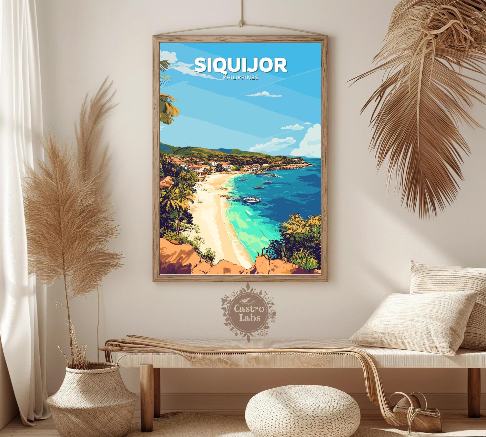 Siquijor Poster, Siquijor Travel Poster, Siquijor Artwork, Home Décor, Siquijor Painting, Philippines Poster, Philippines Wall Art, Siquijor