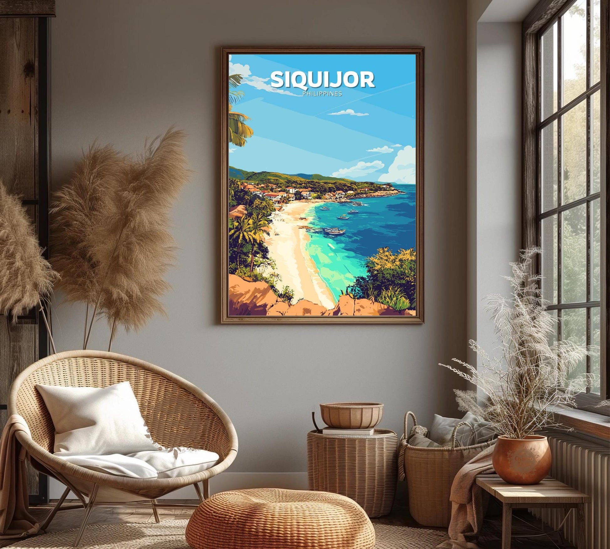 Siquijor Poster, Siquijor Travel Poster, Siquijor Artwork, Home Décor, Siquijor Painting, Philippines Poster, Philippines Wall Art, Siquijor