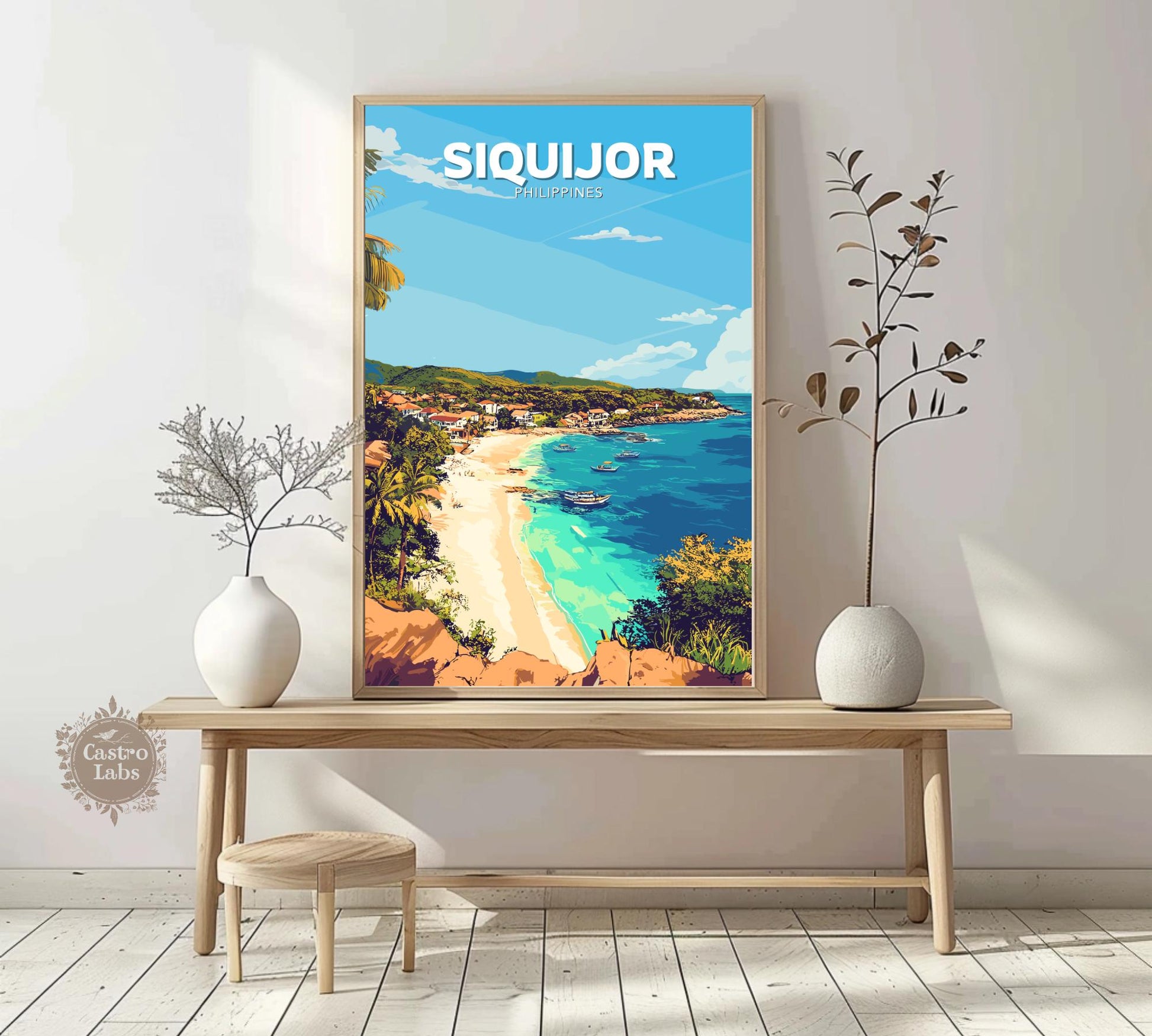 Siquijor Poster, Siquijor Travel Poster, Siquijor Artwork, Home Décor, Siquijor Painting, Philippines Poster, Philippines Wall Art, Siquijor