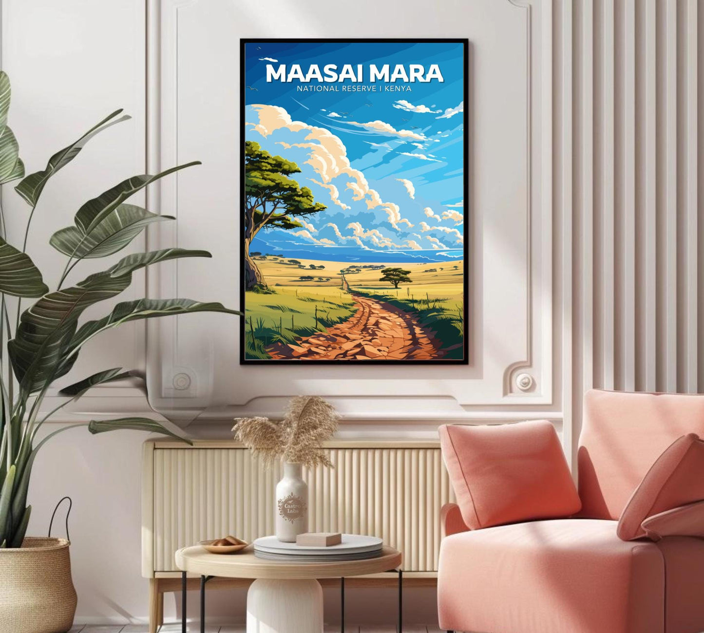 Maasai Mara Travel Poster, Maasai Mara National Park Poster, Maasai Mara Park, Kenya National Park Poster, Home Décor, Kenya Poster