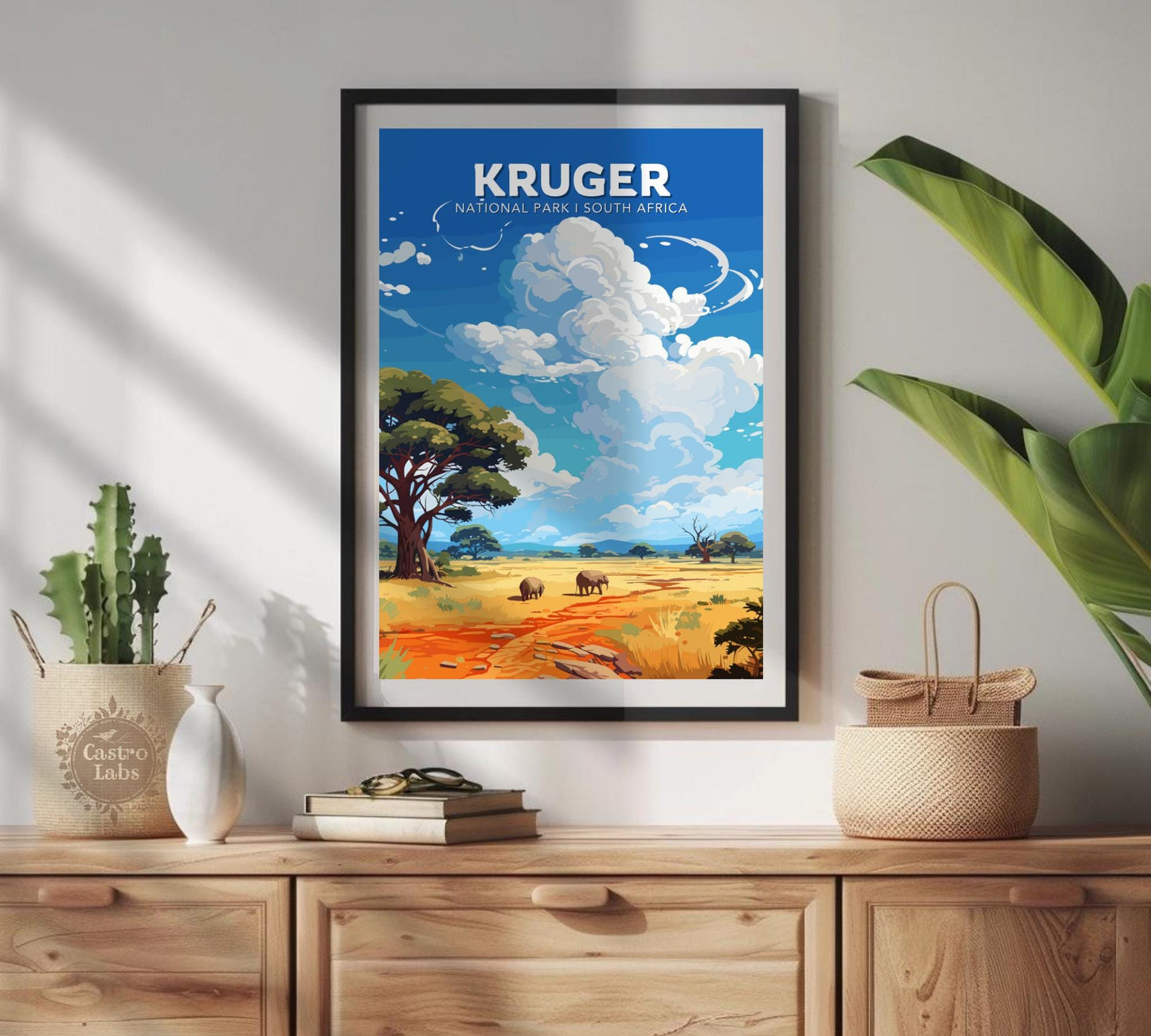 Kruger Travel Poster, Kruger National Park Poster, South Africa Poster, Kruger National Park South Africa Art, Africa Poster, Home Décor