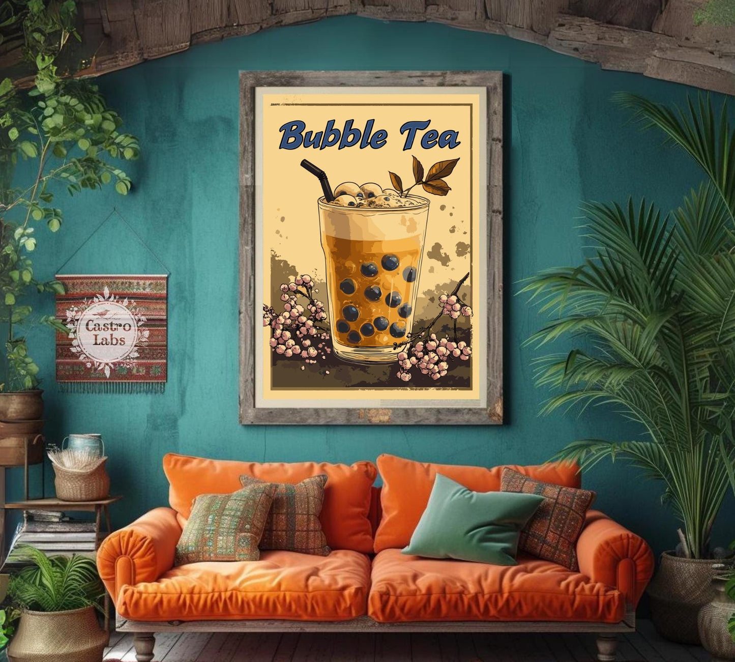 Bubble Tea Print, Bubble Tea Japan Poster, Bubble Tea WallArt, Bubble Tea Art, Home Décor, Boba Tea, Boba Print, Bubble Tea Illustration