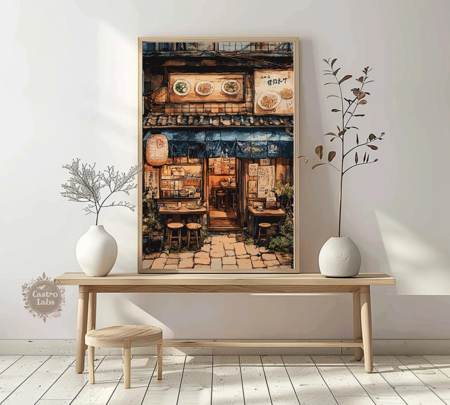 Ramen Shop Artwork, Ramen Shop Poster, Ramen Shop Japan, Japan Poster, Home Décor, Ramen Print, Japanese Ramen Shop Poster, Ramen Shop