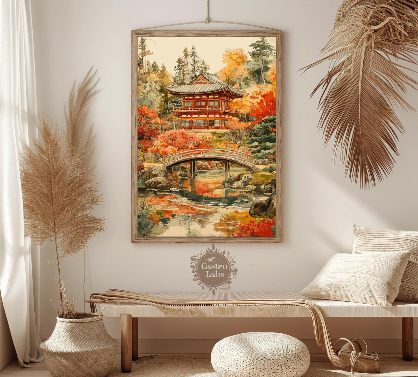 Japanese Tea Garden Poster, Tea Garden Art, Japan Poster, Home Décor, Japan Art, Japanese Garden Art, Golden Gate Park, Japanese Tea Garden