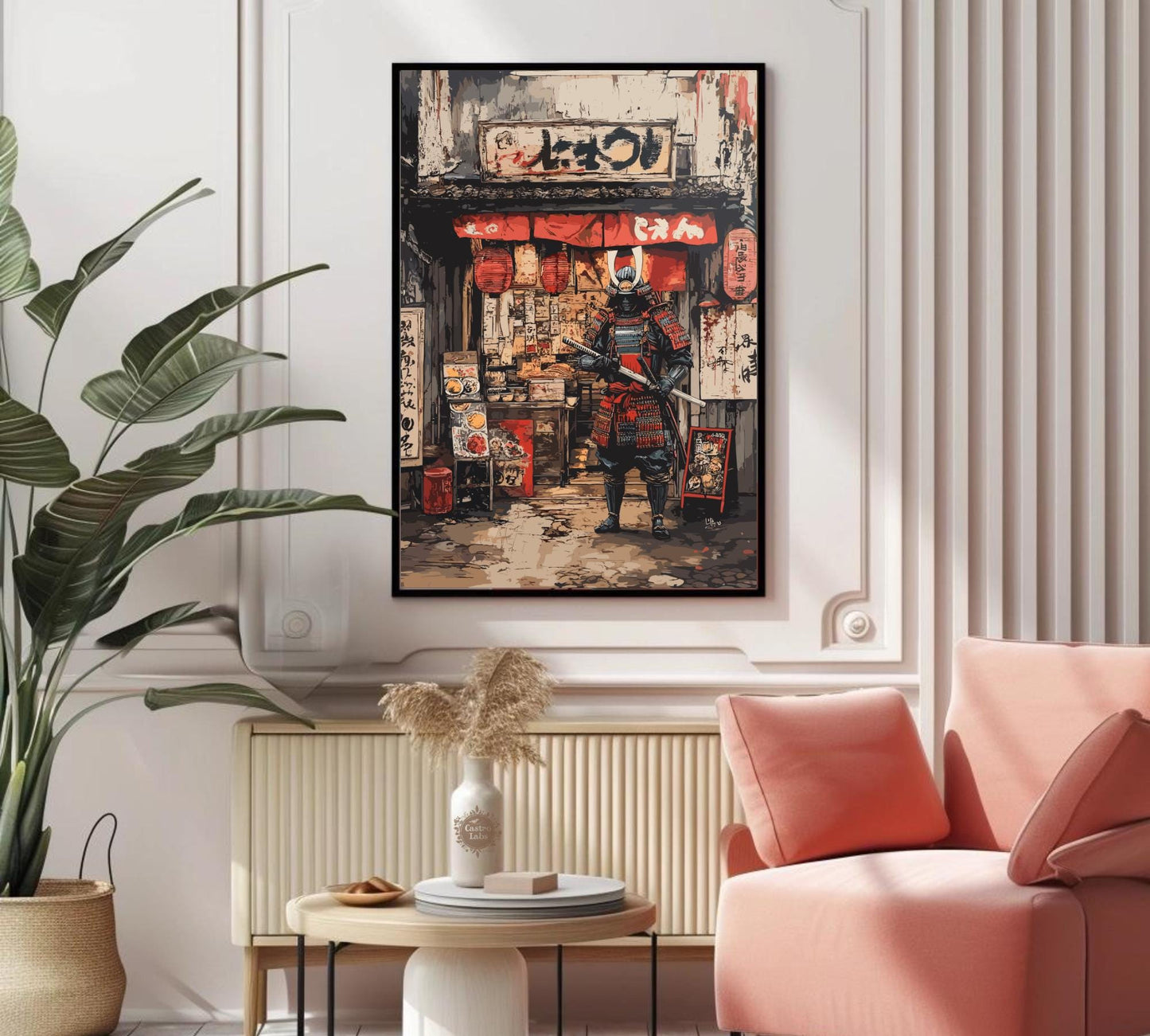 Samurai Print, Ramen shop Poster, Japanese Samurai Print, Ramen Poster, Home Décor, Japanese Food Print, Japanese Restaurant Poster