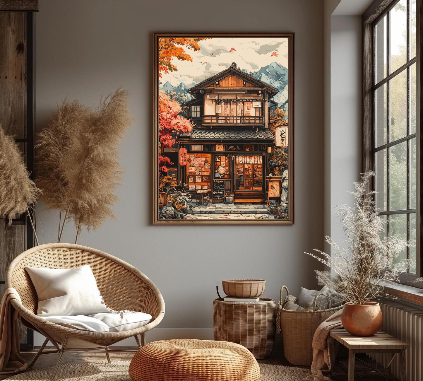 Asian Fusion Restaurant Poster, Japanese Restaurant Art, Home Décor, Japanese Food Print, Asian Fusion food, Asian Fusion Restaurant