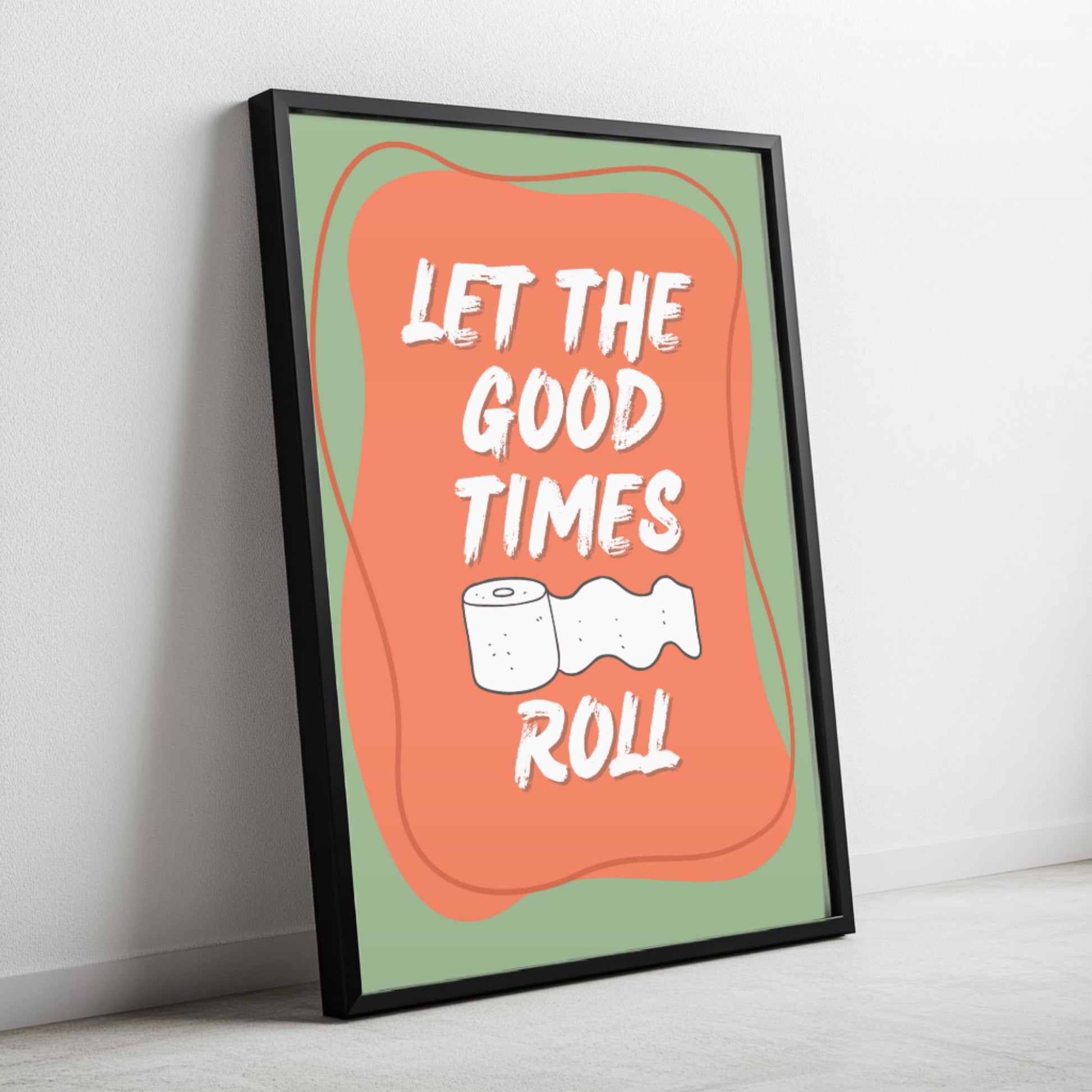 Funny bathroom pooping poster