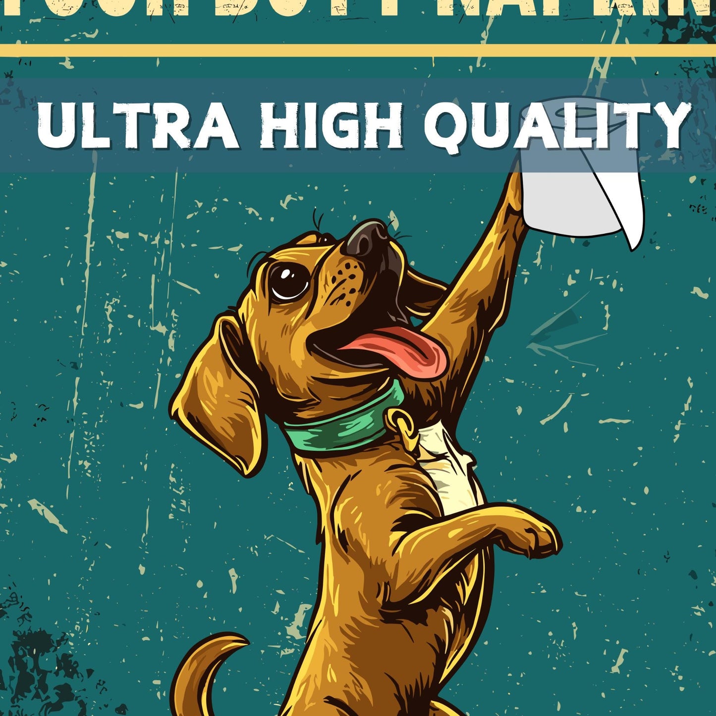 Funny Puppy Bathroom Print
