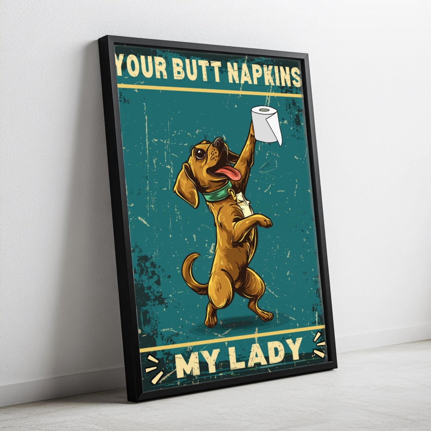 Funny Puppy Bathroom Print