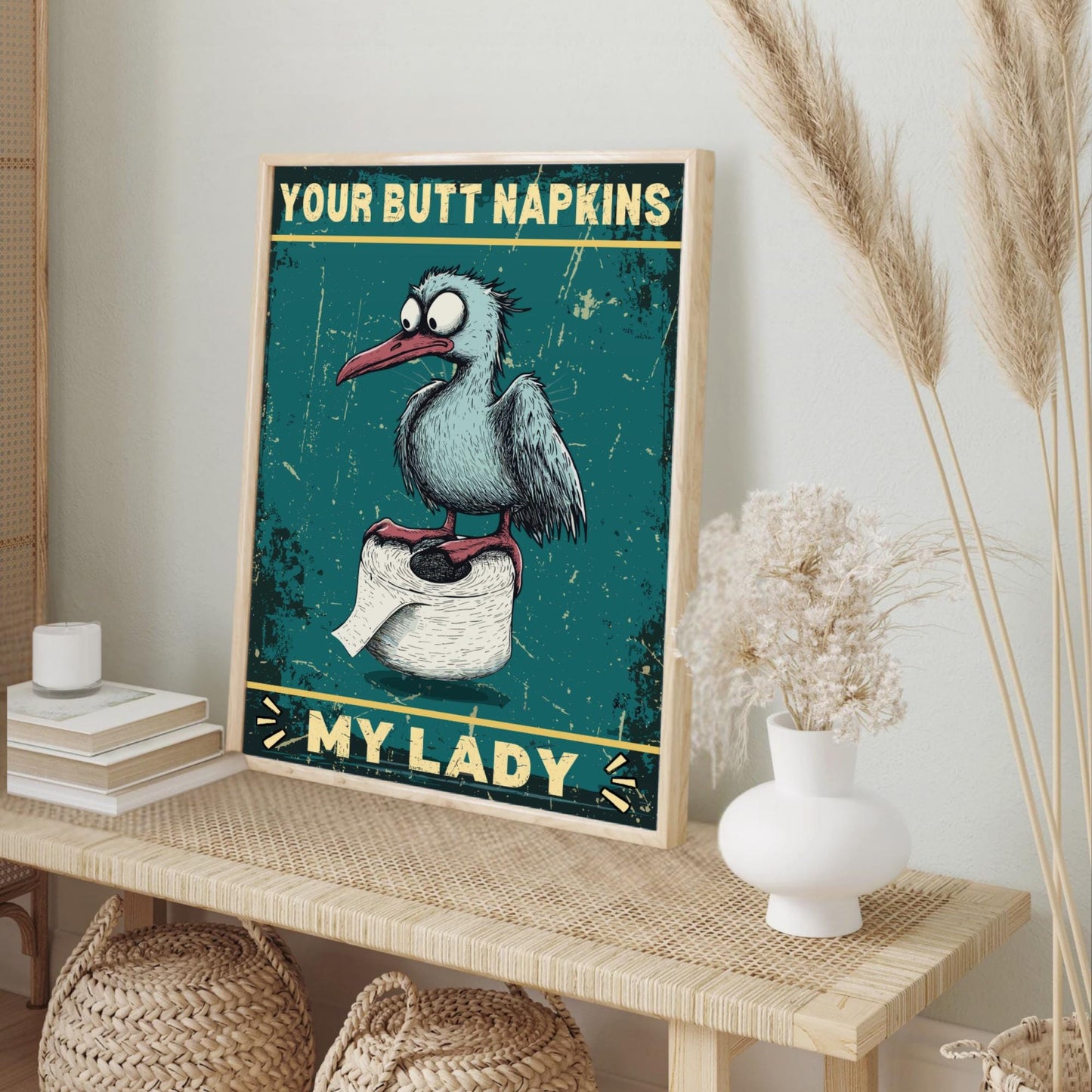 Funny Seagull Print for toilet