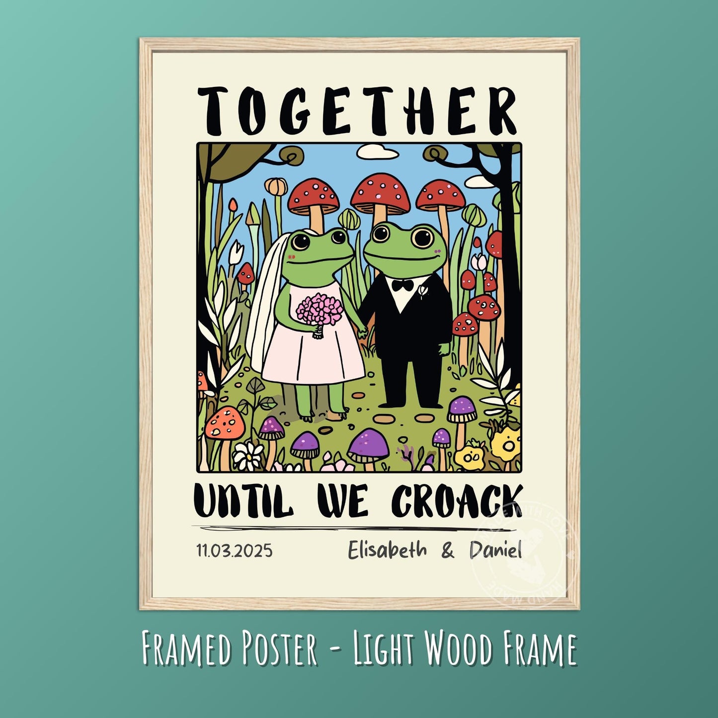 Personalised Couple Illustration – Anniversary, Engagement, or Valentine’s Gift