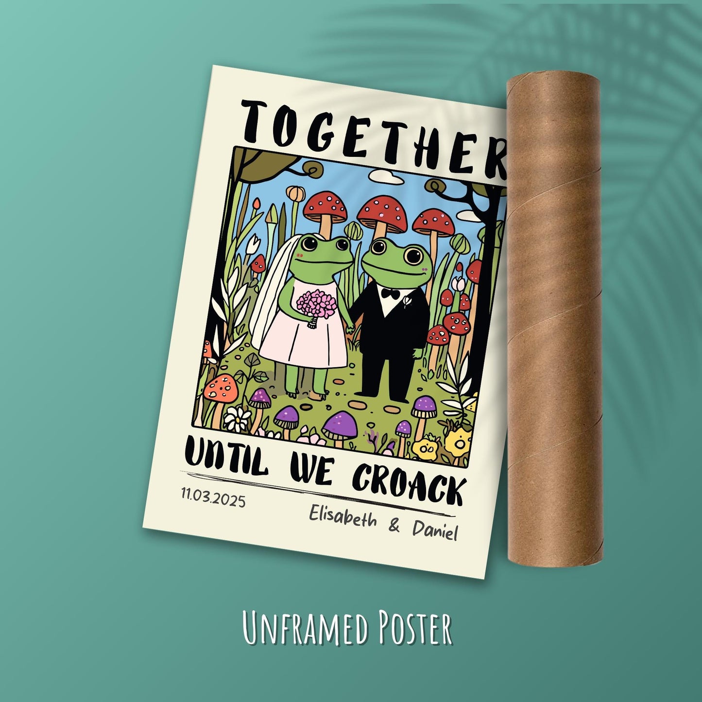 Personalised Couple Illustration – Anniversary, Engagement, or Valentine’s Gift