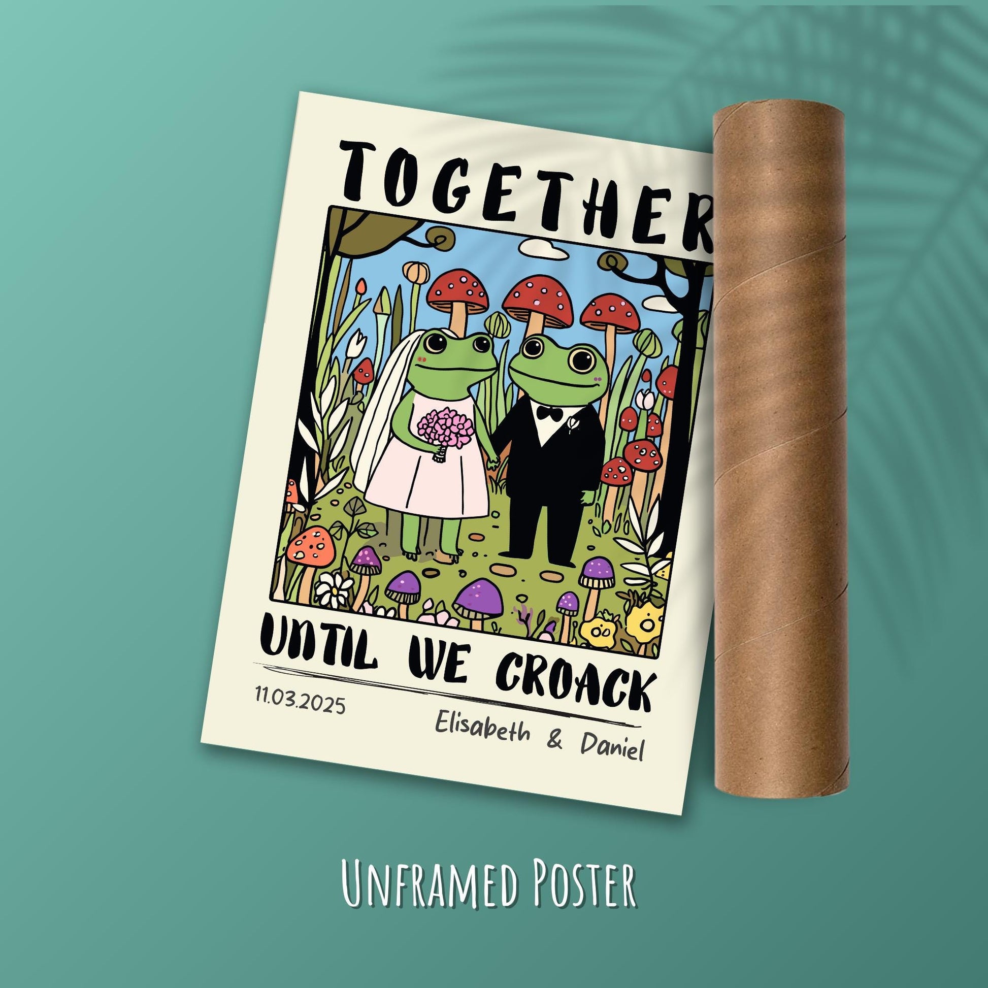 Personalised Couple Illustration – Anniversary, Engagement, or Valentine’s Gift