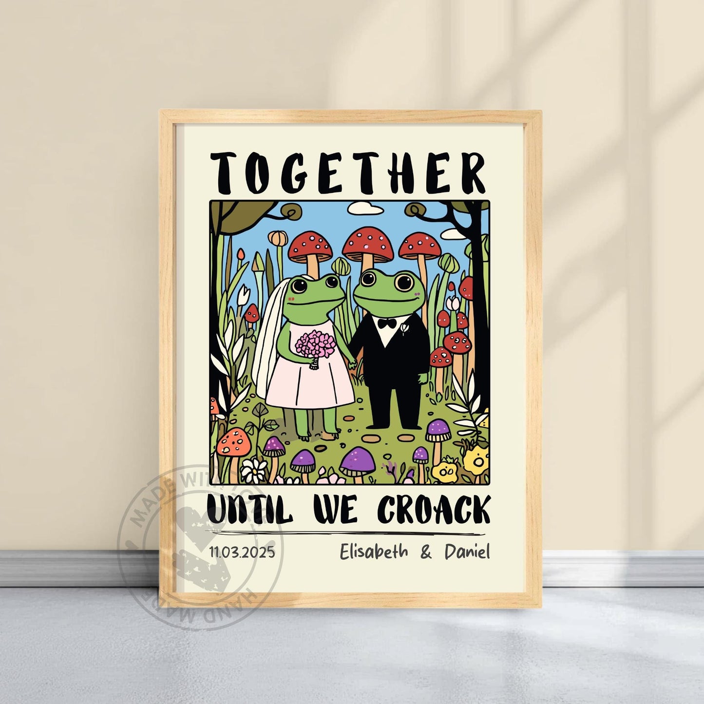 Personalised Couple Illustration – Anniversary, Engagement, or Valentine’s Gift