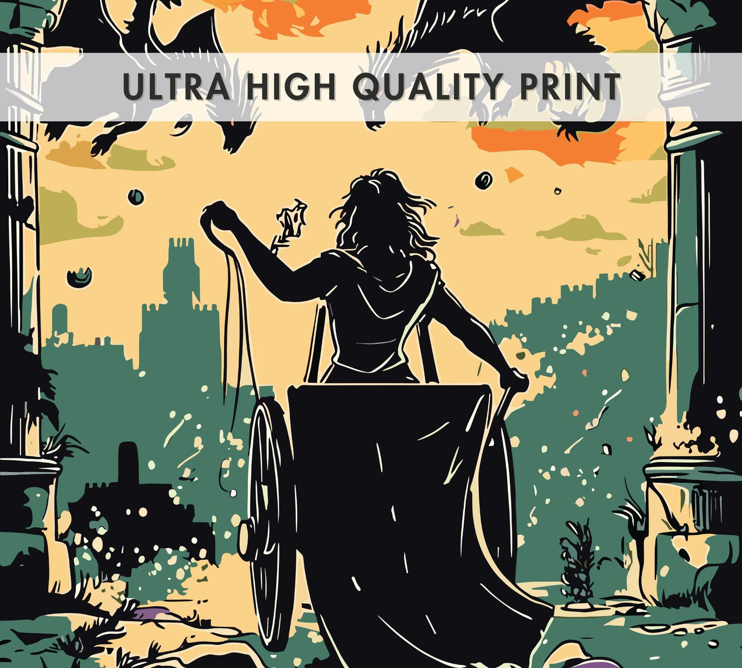 Medea by Euripides Poster, Medea Poster, Greek Mythology, Greek Tragedy, Ancient Greek Art, Greek Myth, Playwright Artwork, Euripides Poster