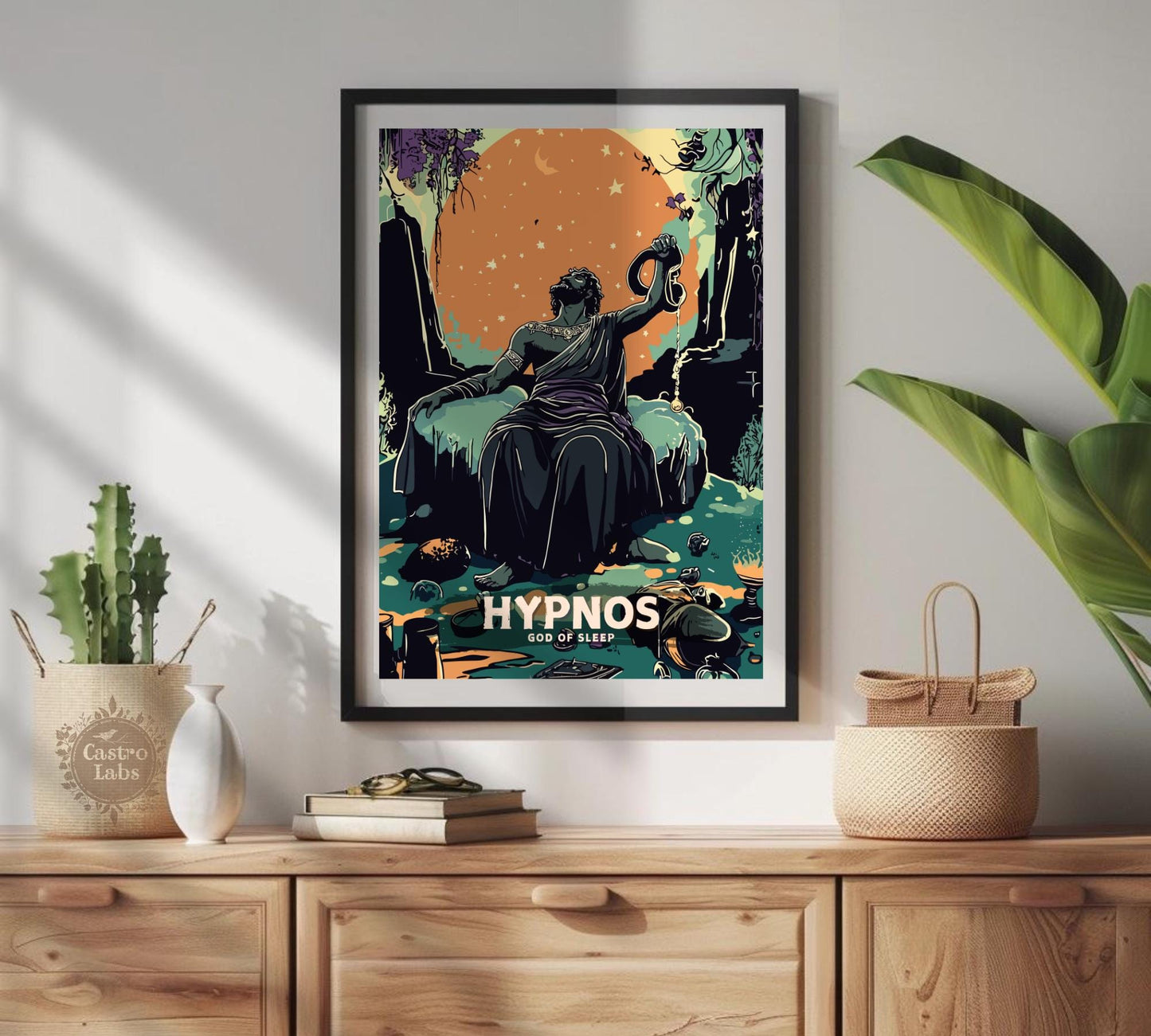 Hypnos God Poster, Greek God Hypnos, God of Sleep, Sleeping Gods, Greek Mythology, Ancient Greek Art, Olympian Gods Fineart, Hypnos Poster
