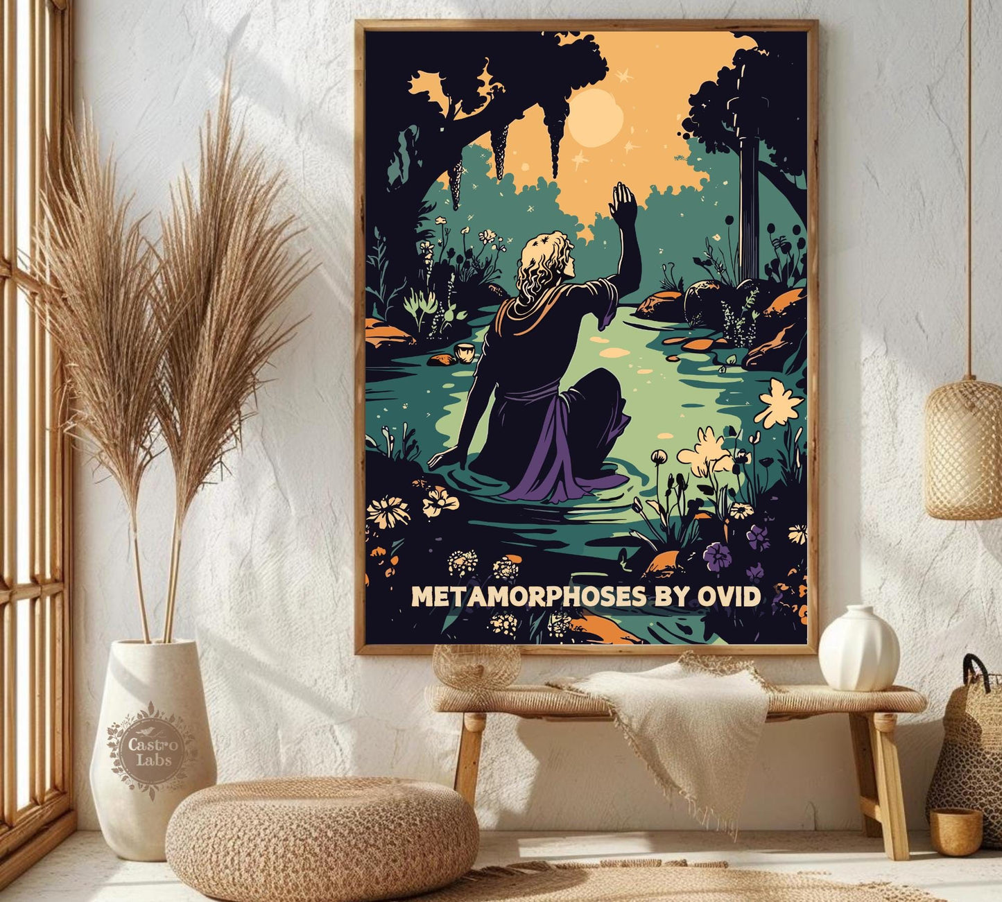 Metamorphoses by Ovid Poster, Metamorphoses Poem, Roman Poet Ovid, Greek Mythology, Ancient Greek Art, Ovid, Metamorphoses