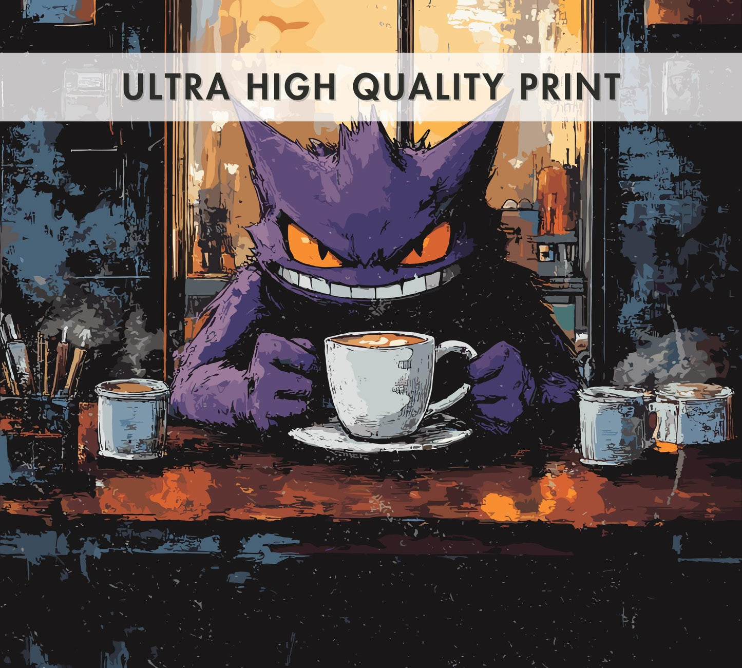 Gengar Coffee Break Series Poster