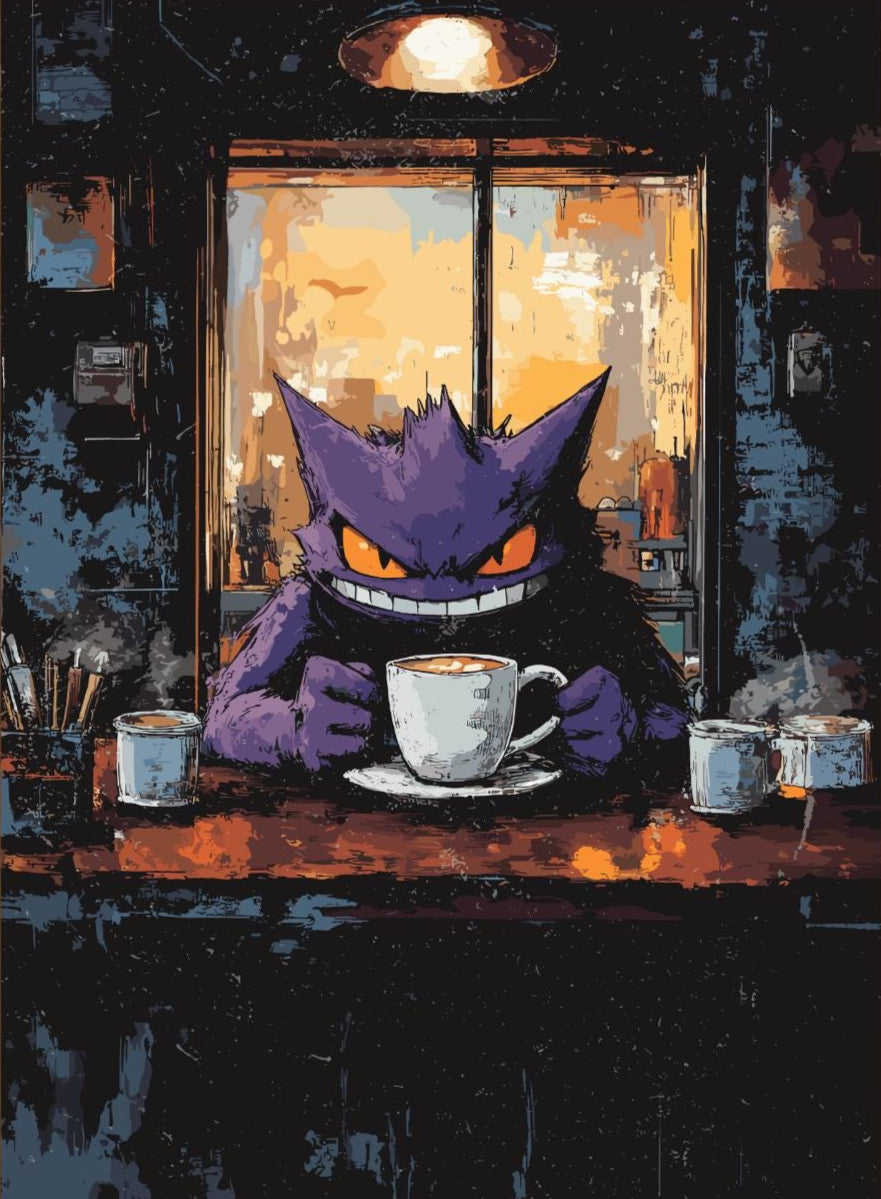 Gengar Coffee Break Series Poster