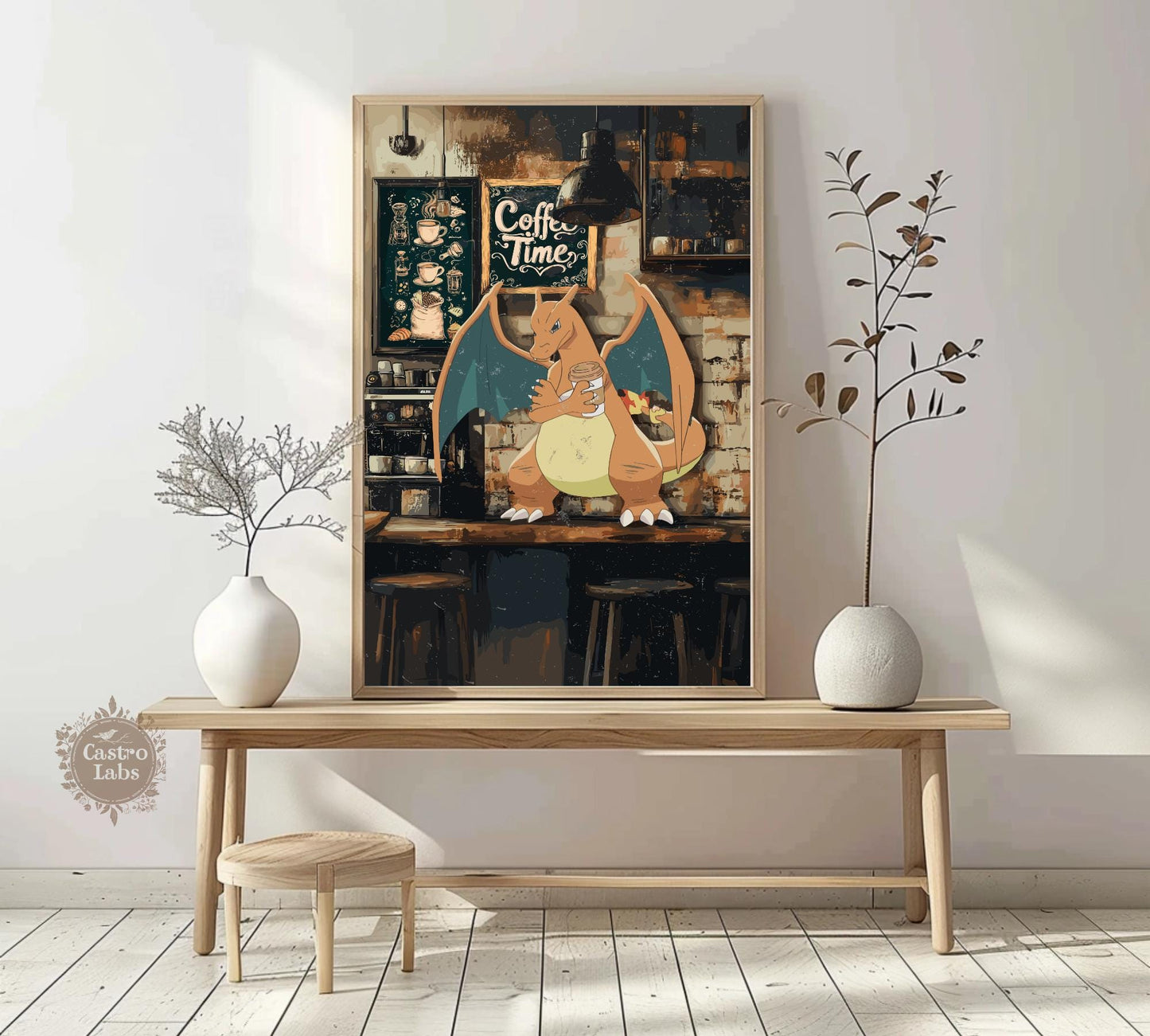 Charizard Coffee Break Series Poster