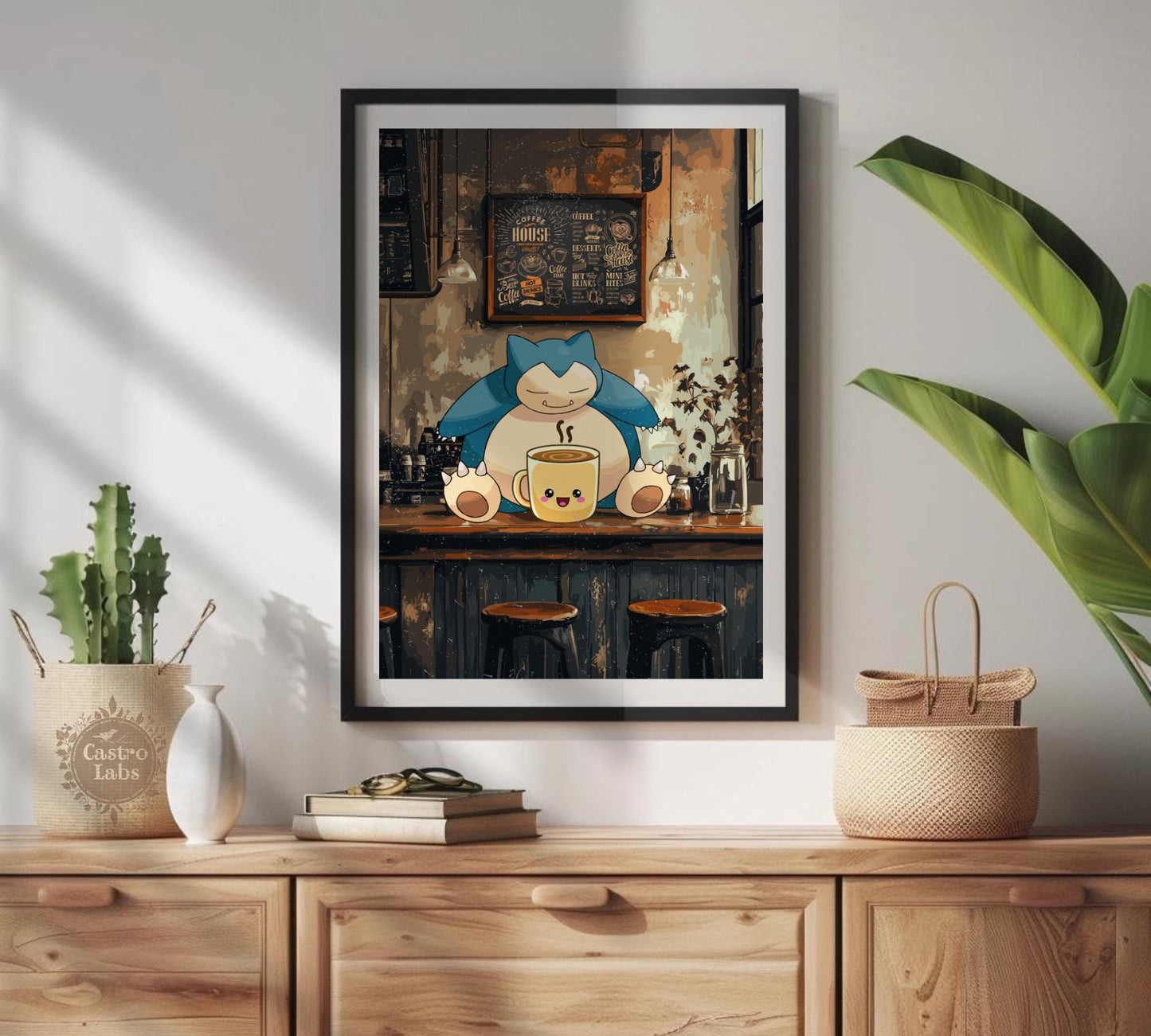 Snorlax Coffee Break Series Poster