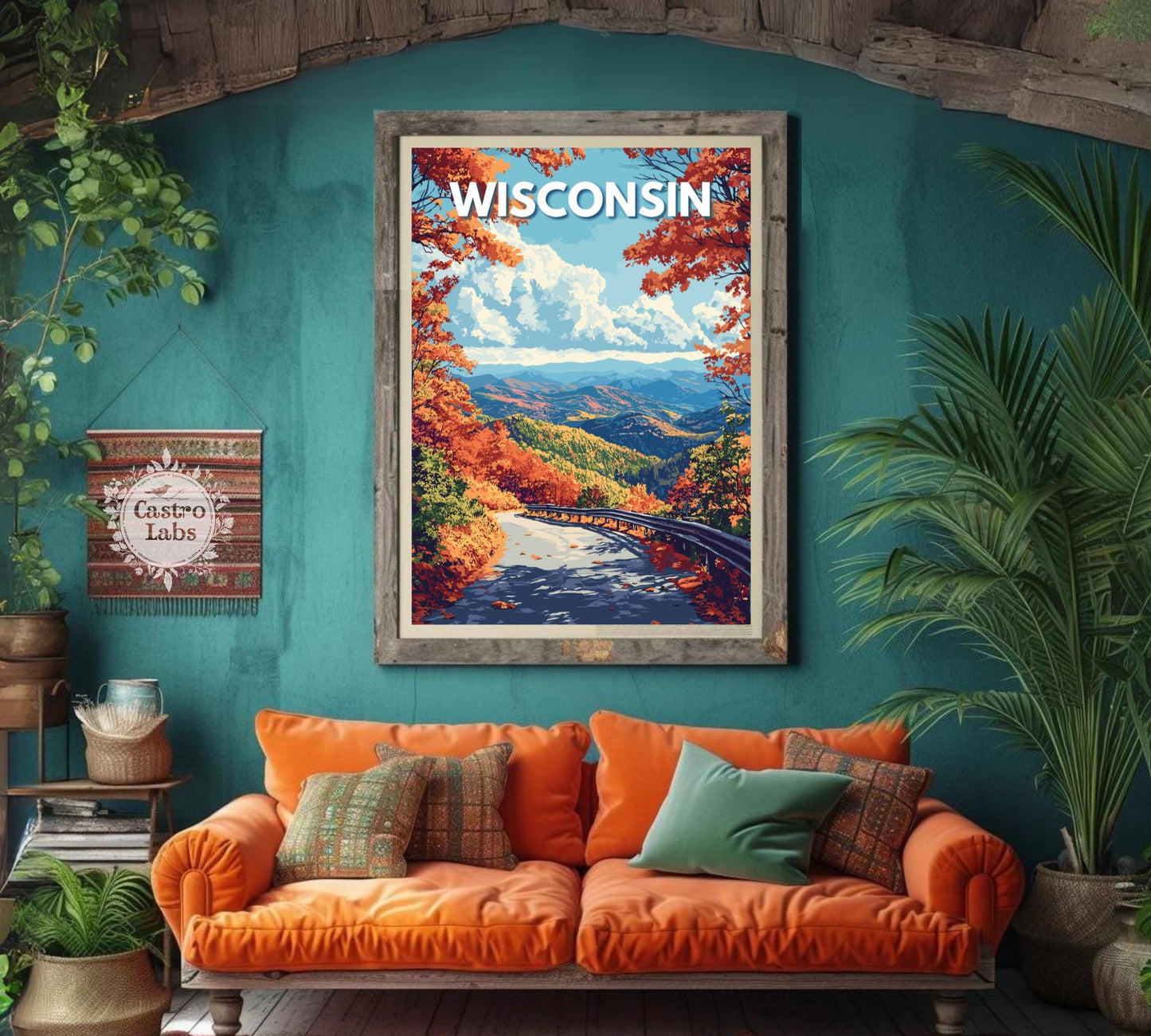 Wisconsin Travel Poster, Wisconsin Wall Art, Wisconsin Photo Print, Wisconsin Artwork, Home Décor, Wisconsin Poster