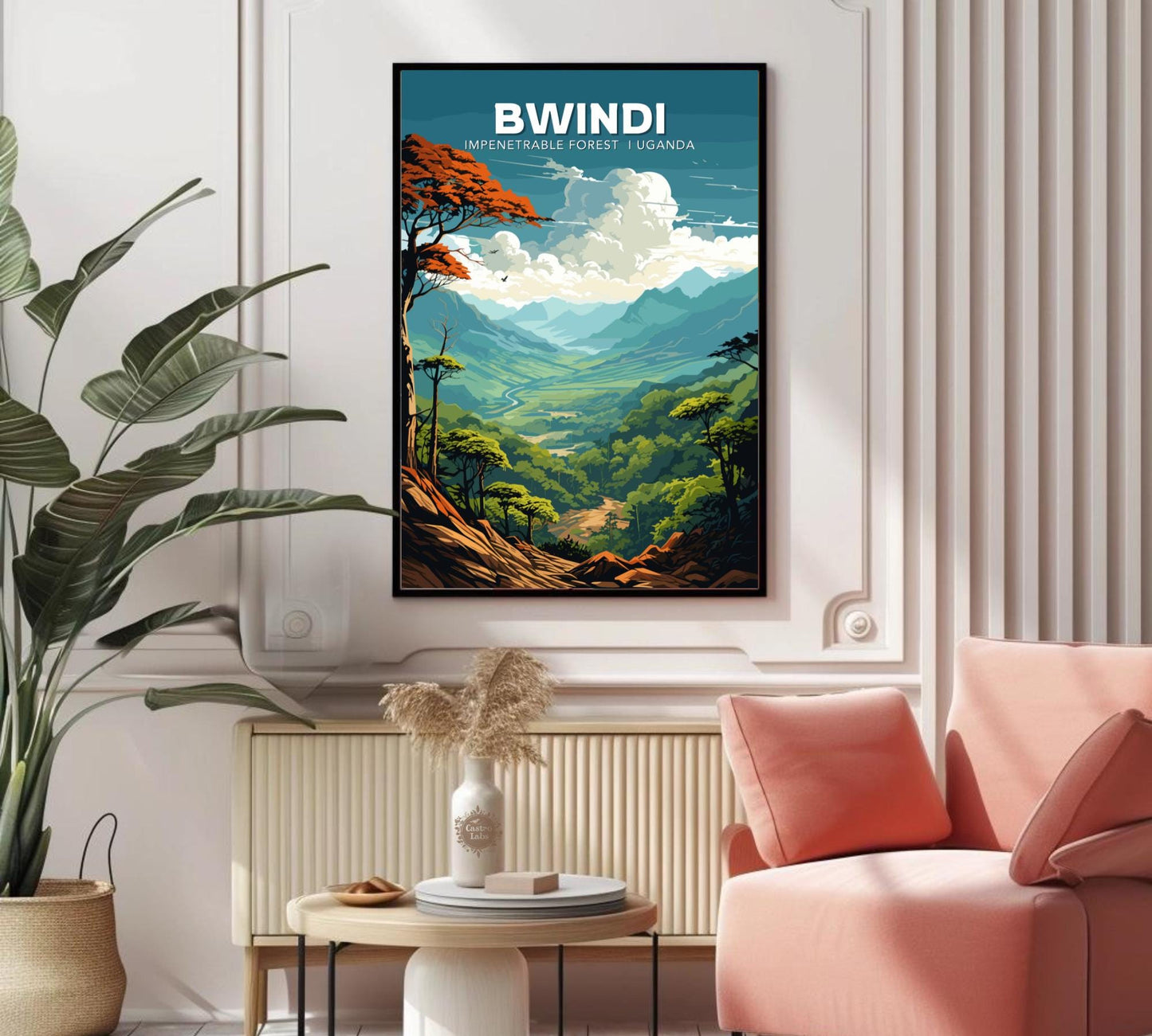 Bwindi Impenetrable Forest Travel Poster, Bwindi Forest Poster, Kanungu Forest, Africa Poster, Home Décor, Bwindi Impenetrable, Forest Print