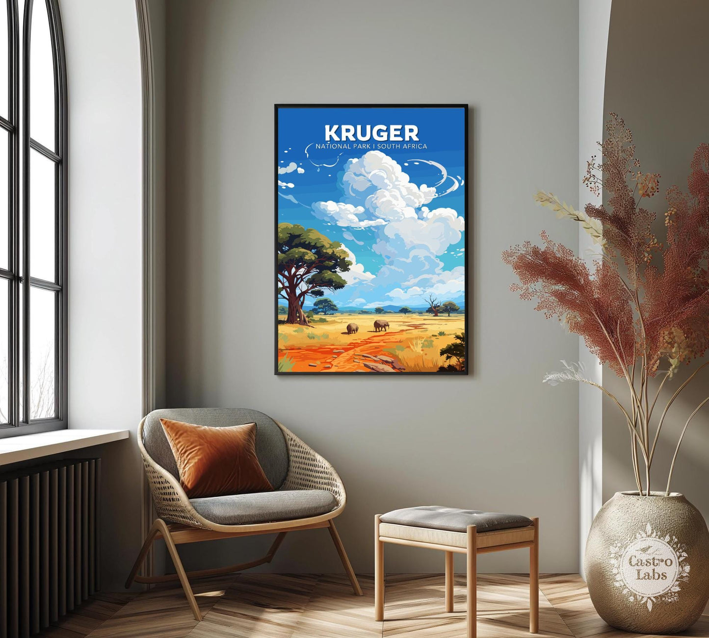 Kruger Travel Poster, Kruger National Park Poster, South Africa Poster, Kruger National Park South Africa Art, Africa Poster, Home Décor