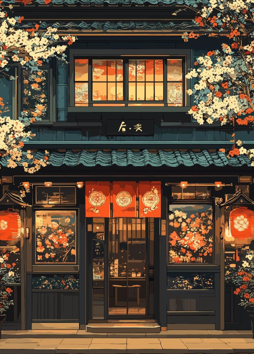 Japanese Restaurant Print, Japanese Restaurant Poster, Japanese Restaurant Art, Japan Poster, Home Décor, Japanese Restaurant Artwork, Japanese Food Poster, Japanese Restaurant