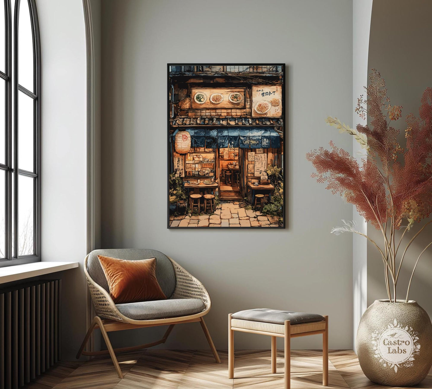 Ramen Shop Artwork, Ramen Shop Poster, Ramen Shop Japan, Japan Poster, Home Décor, Ramen Print, Japanese Ramen Shop Poster, Ramen Shop