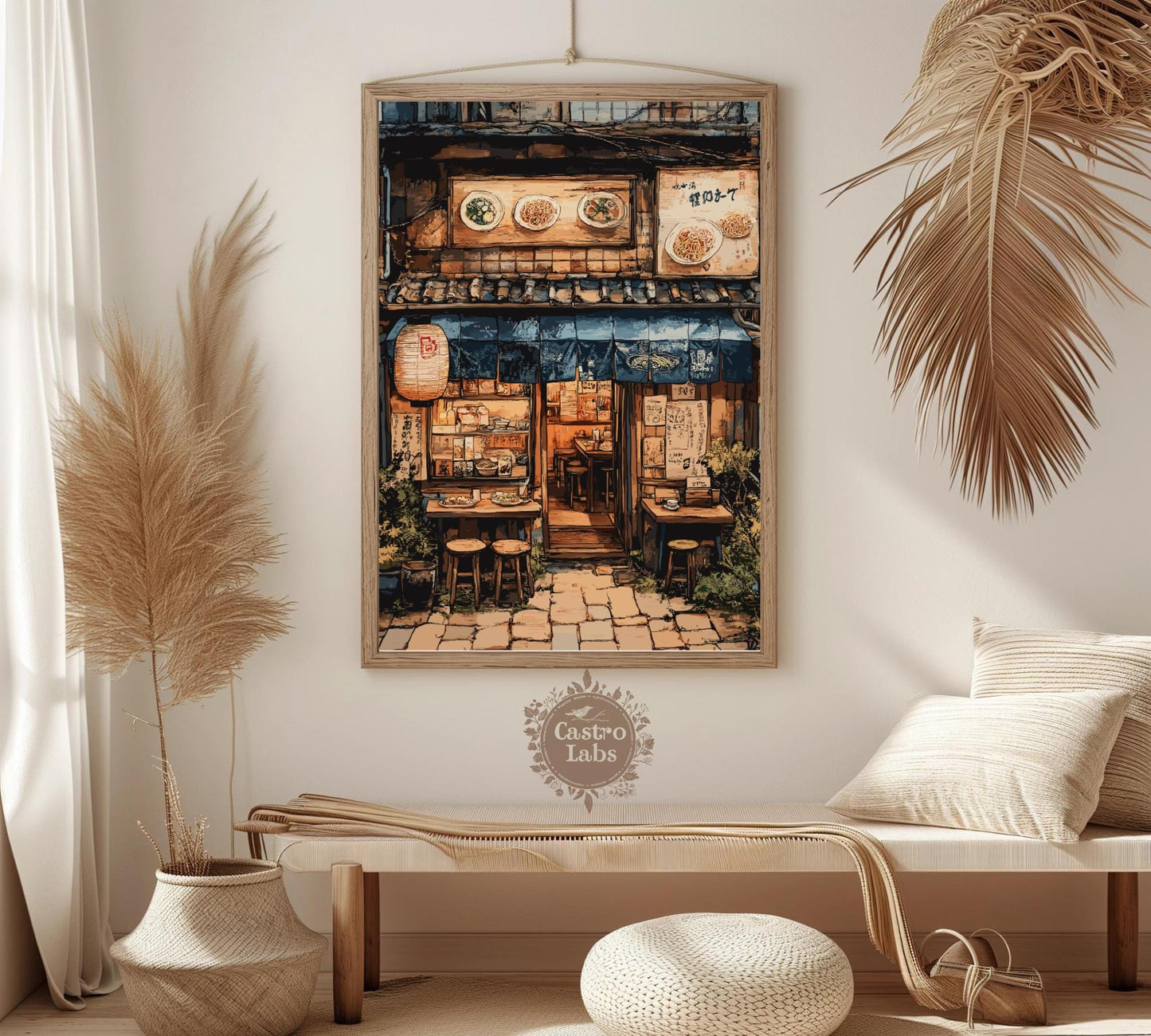 Ramen Shop Artwork, Ramen Shop Poster, Ramen Shop Japan, Japan Poster, Home Décor, Ramen Print, Japanese Ramen Shop Poster, Ramen Shop