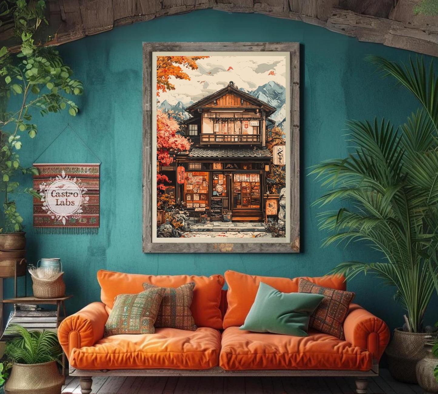 Asian Fusion Restaurant Poster, Japanese Restaurant Art, Home Décor, Japanese Food Print, Asian Fusion food, Asian Fusion Restaurant