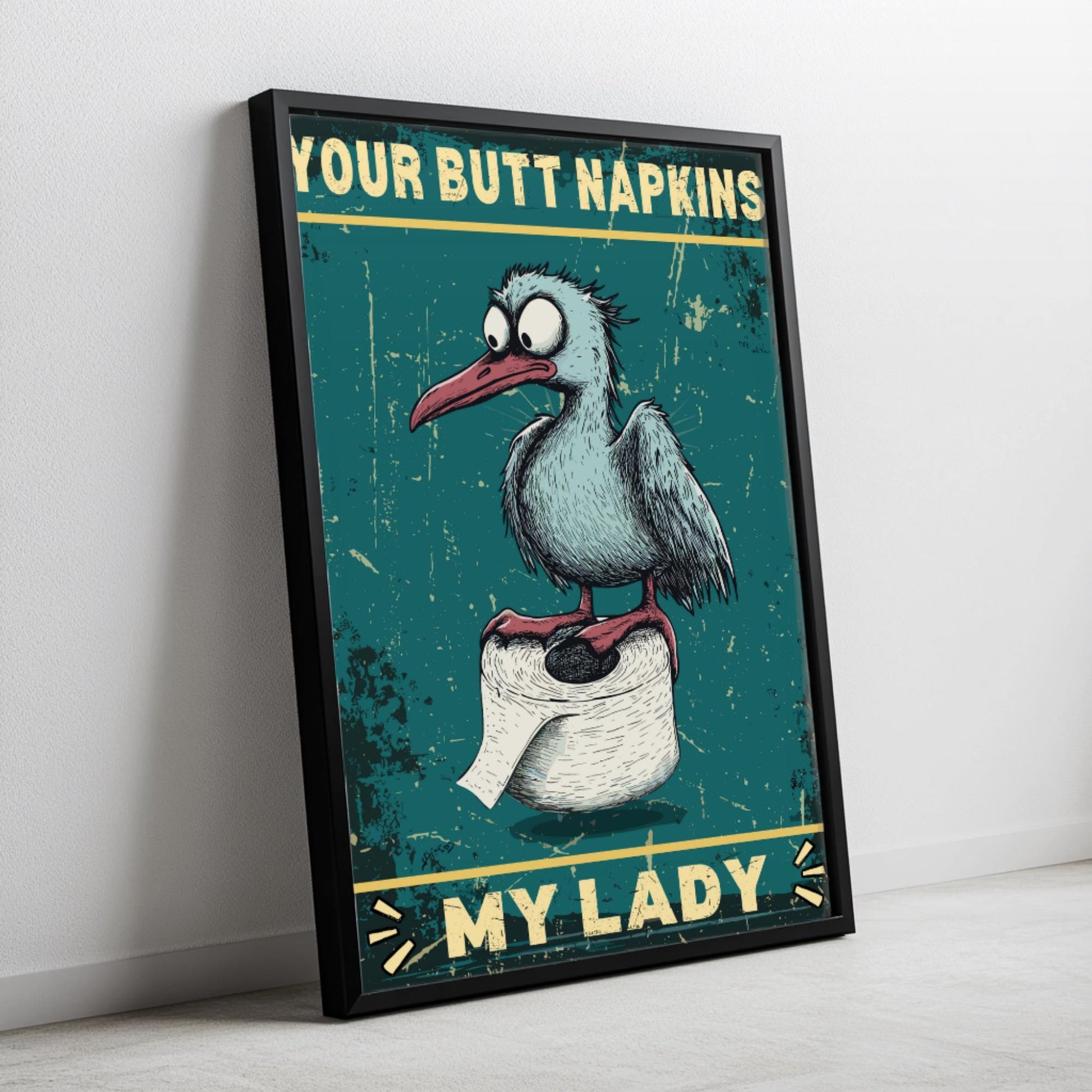 Funny Seagull Print for toilet