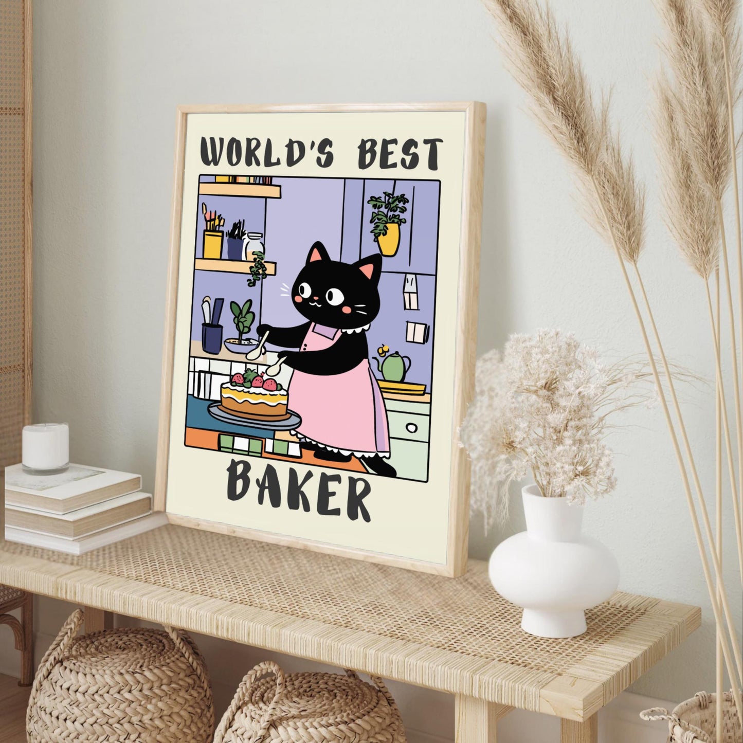 World's Best Baker Print Art