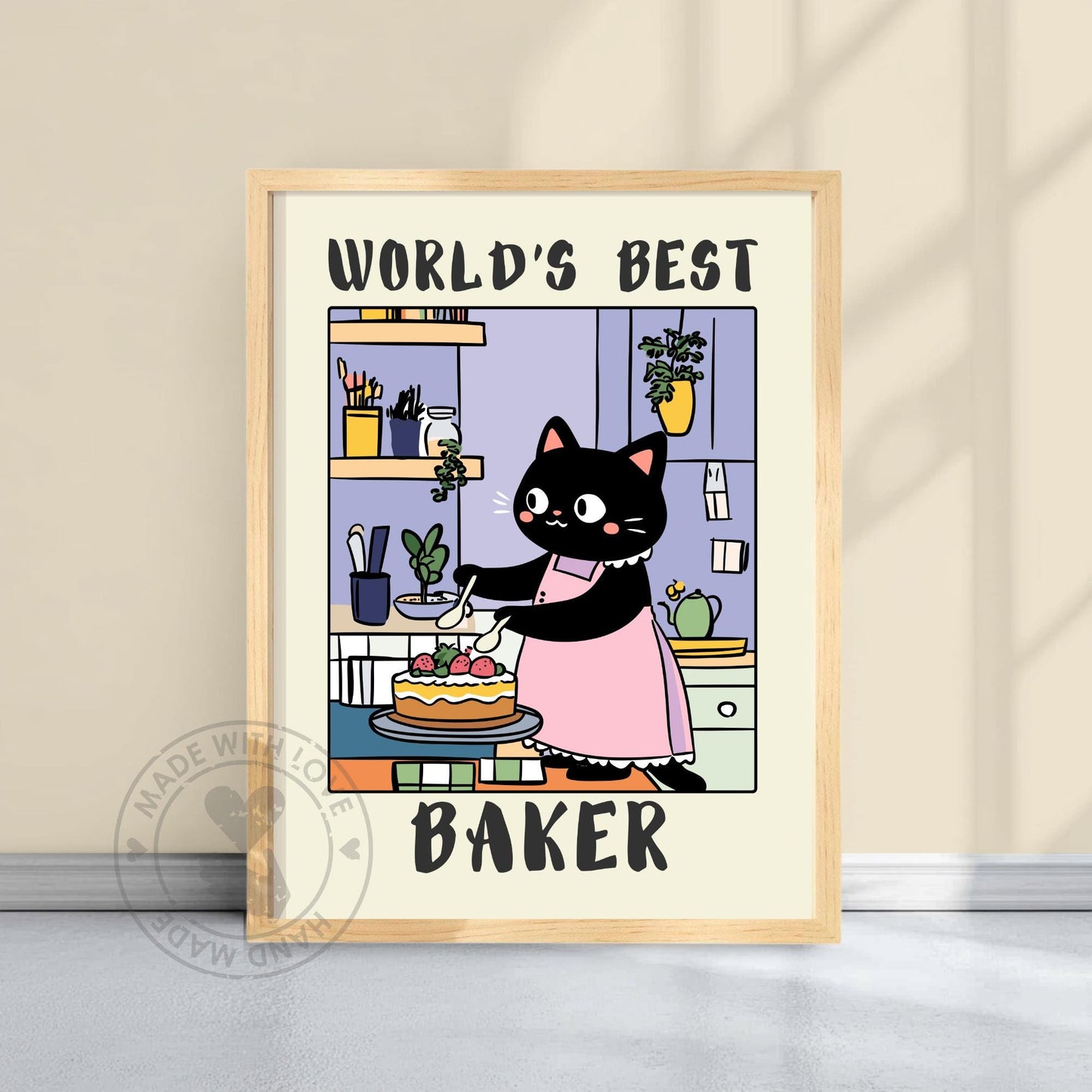 World's Best Baker Print