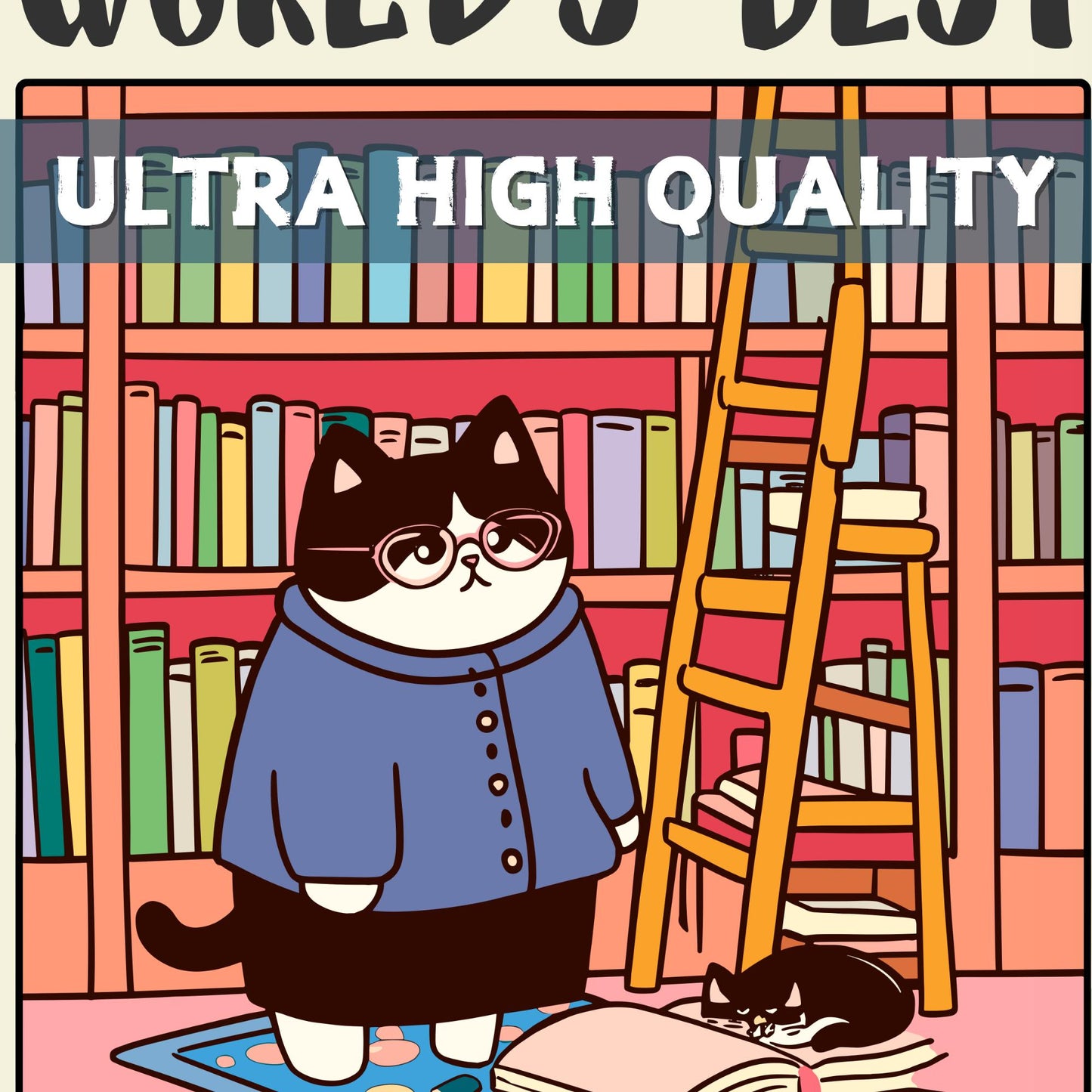 Librarian Poster - Zoomed in to show quality