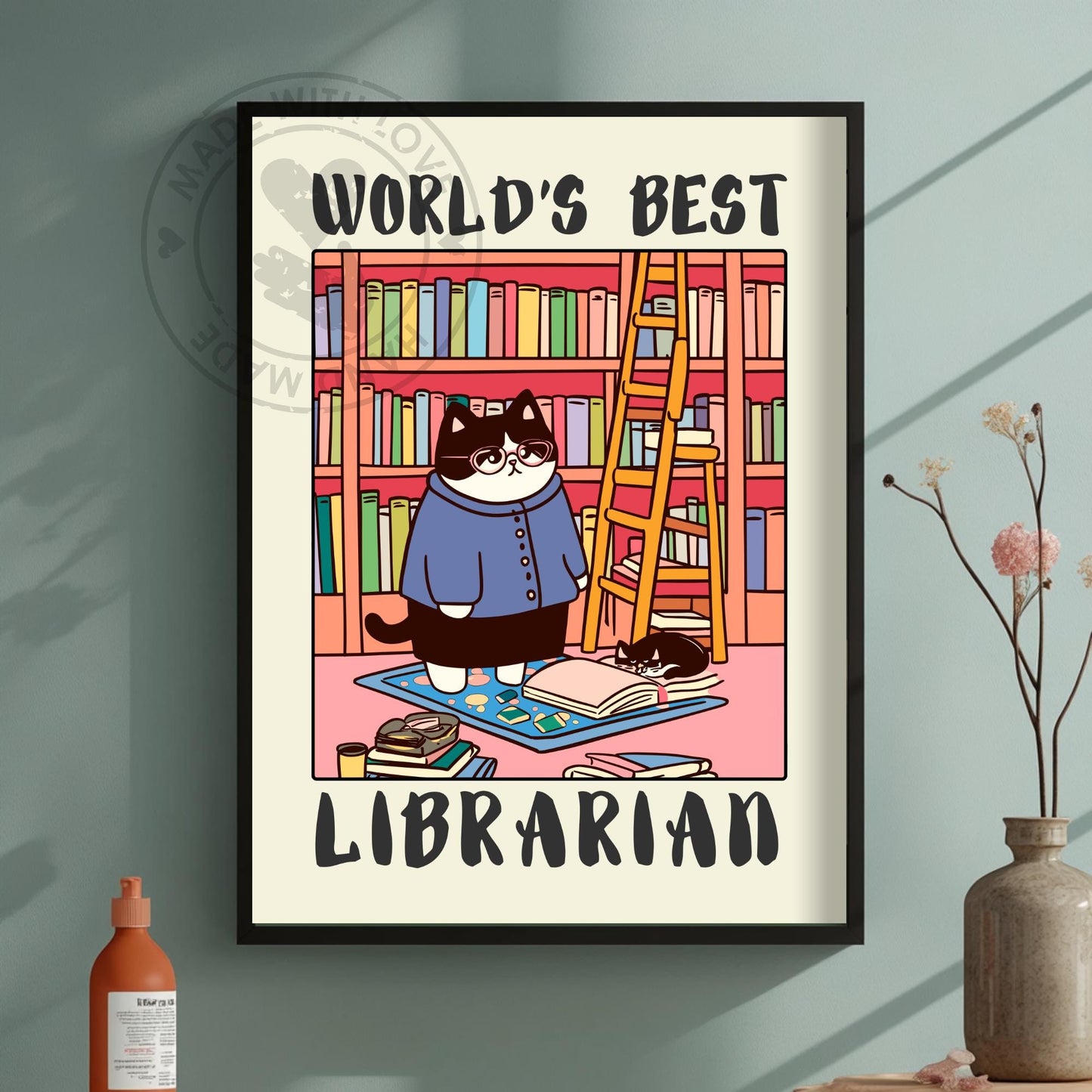 Librarian Poster - Green background