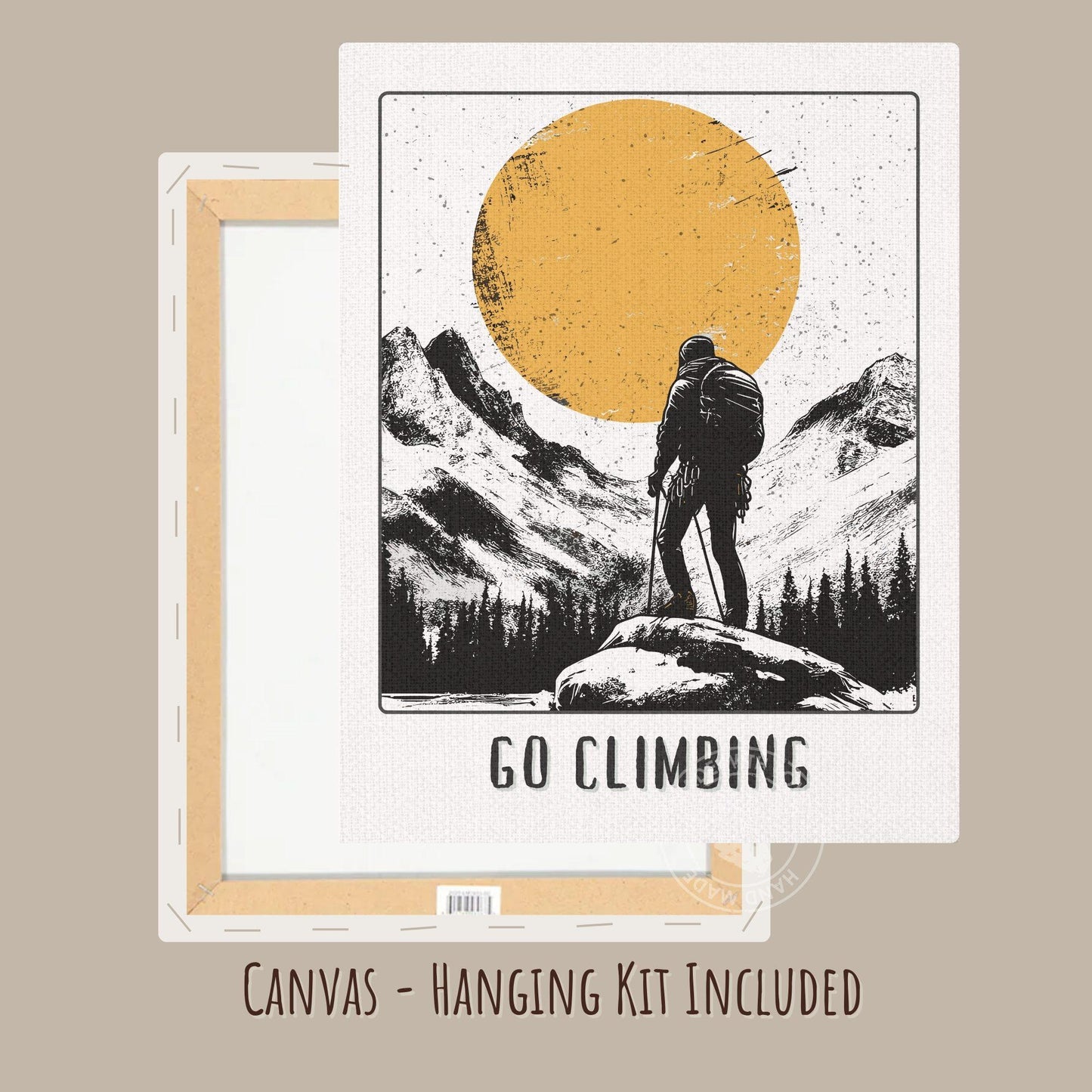 Go Climbing Poster - Canvas