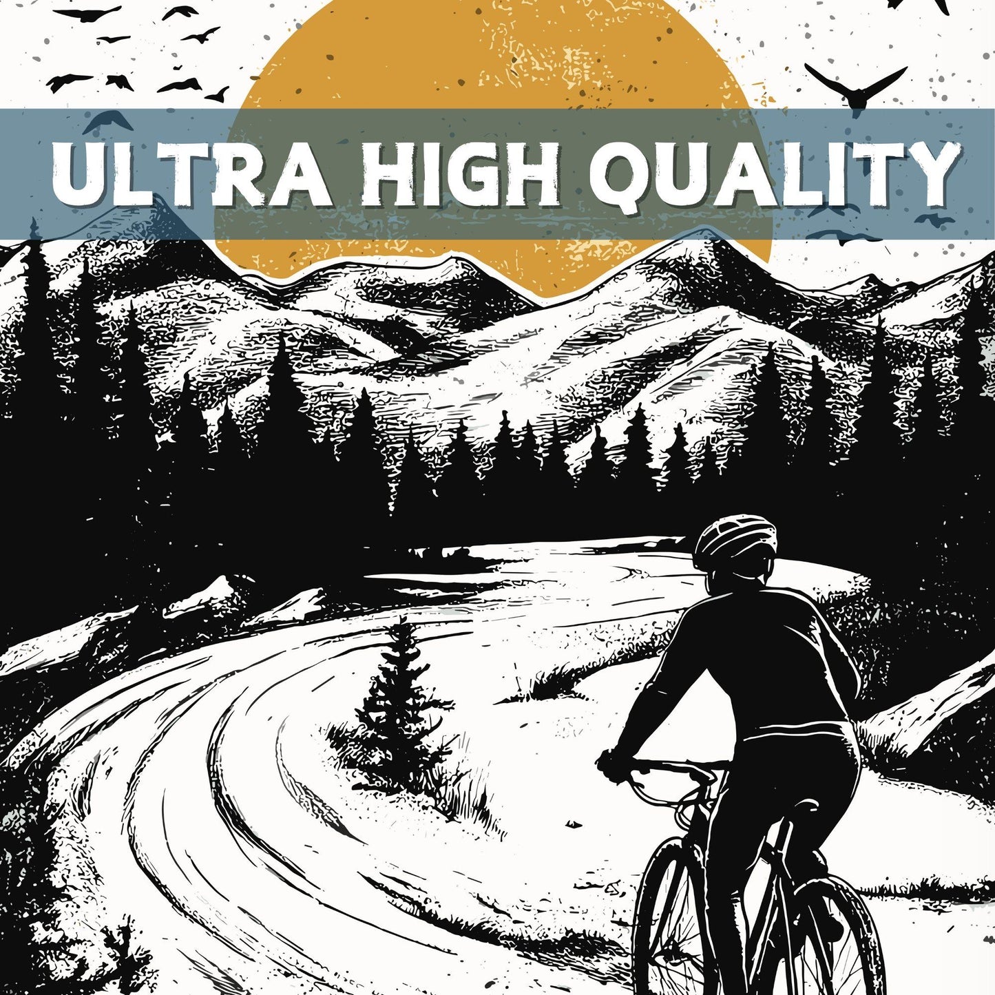 Go Cycling Poster - Zoomed in