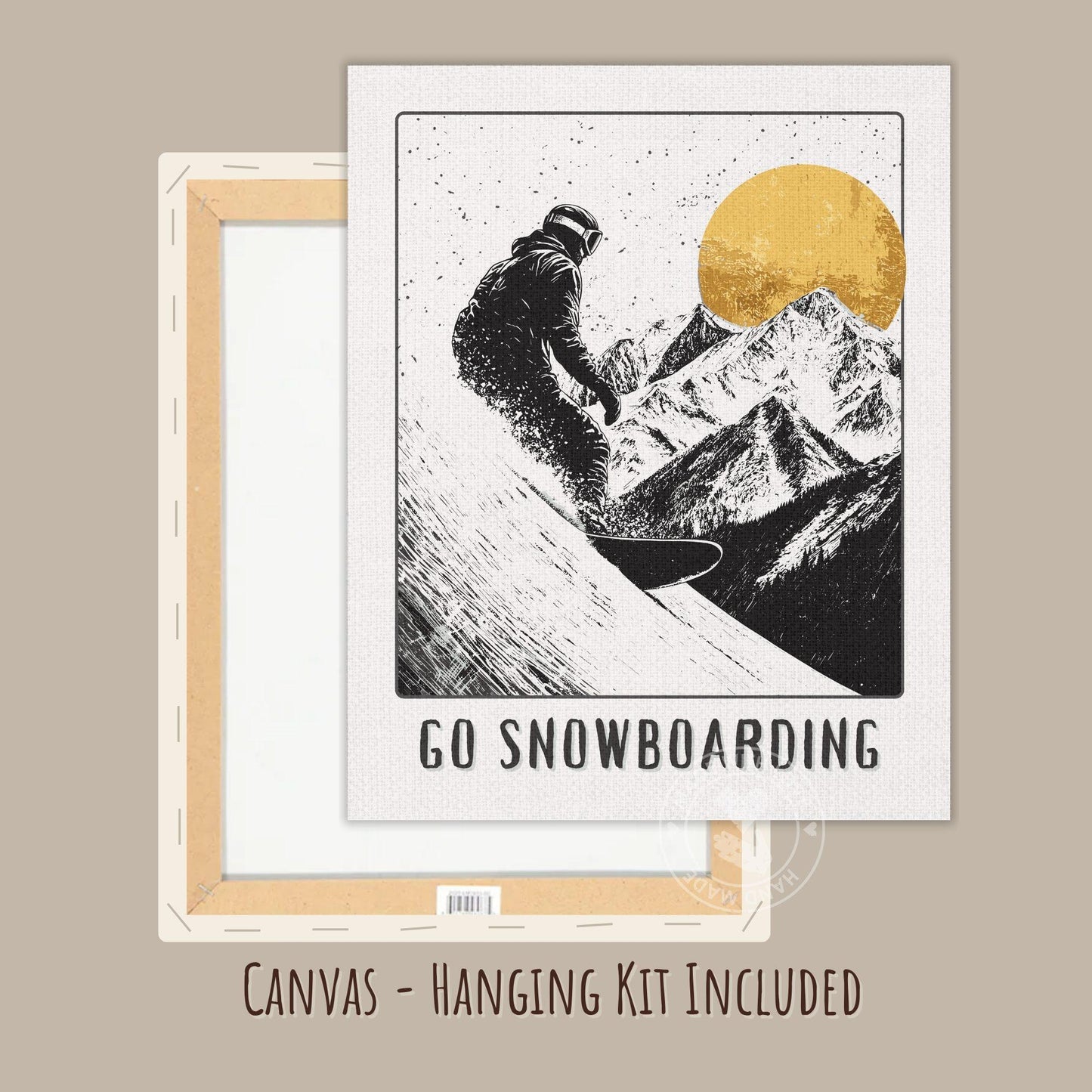 Go Snowboarding Canvas Art