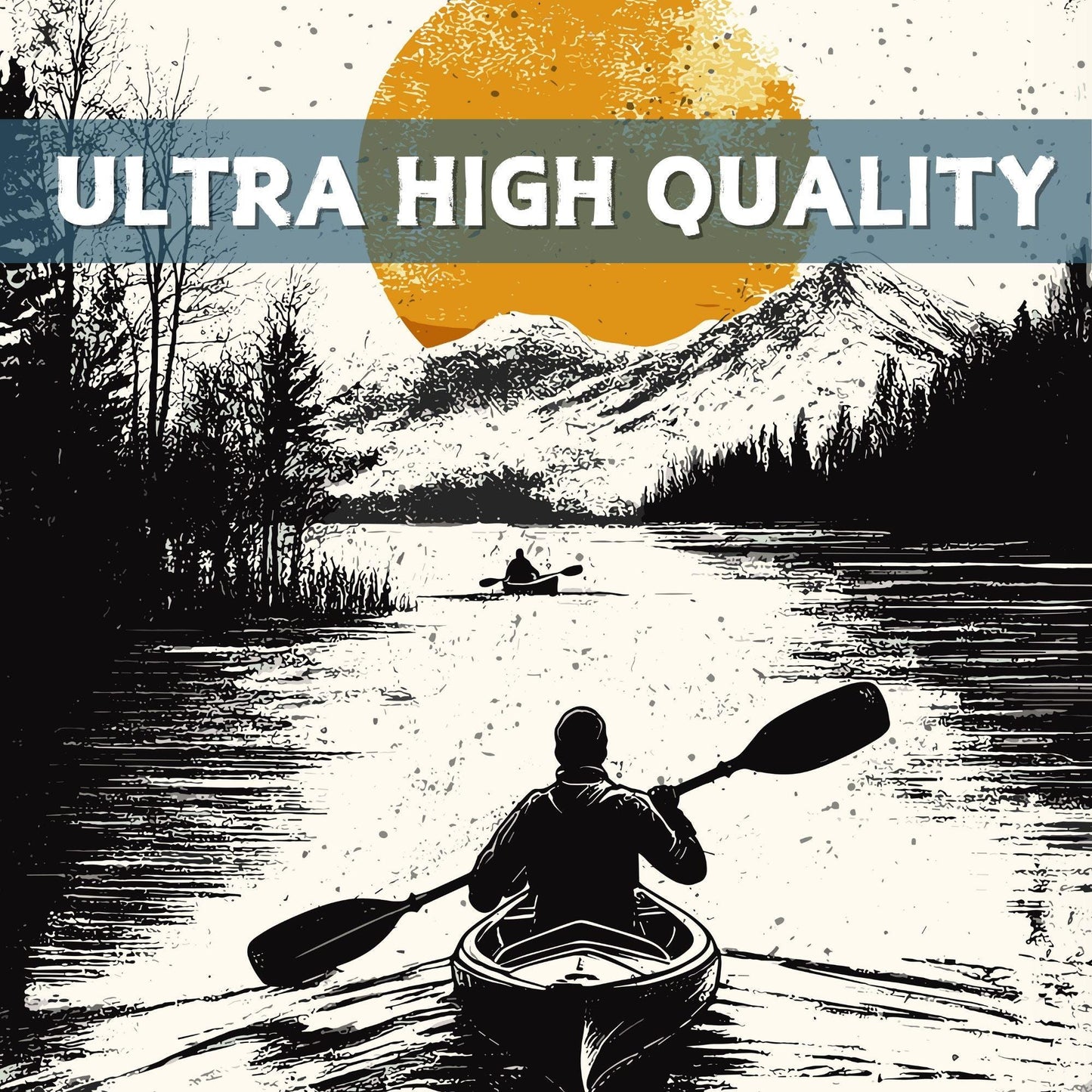 Go Kayaking Poster - Zoomed in
